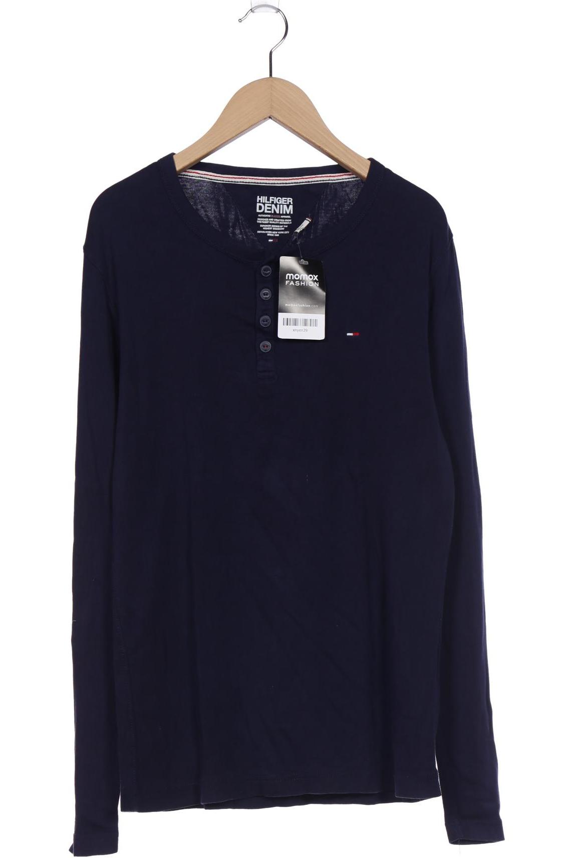 

HILFIGER DENIM Herren Langarmshirt, marineblau