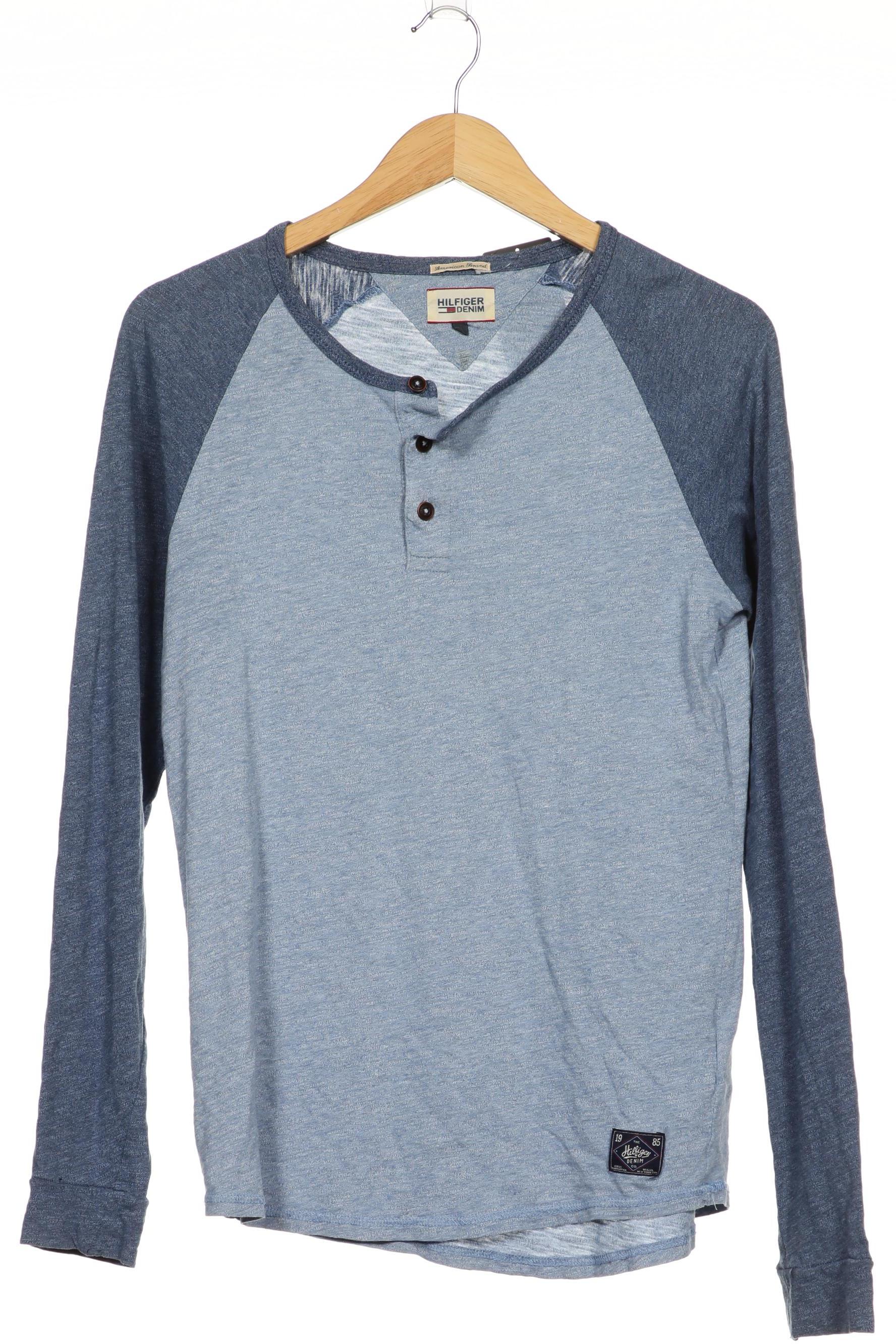 

Hilfiger Denim Herren Langarmshirt, blau, Gr. 46