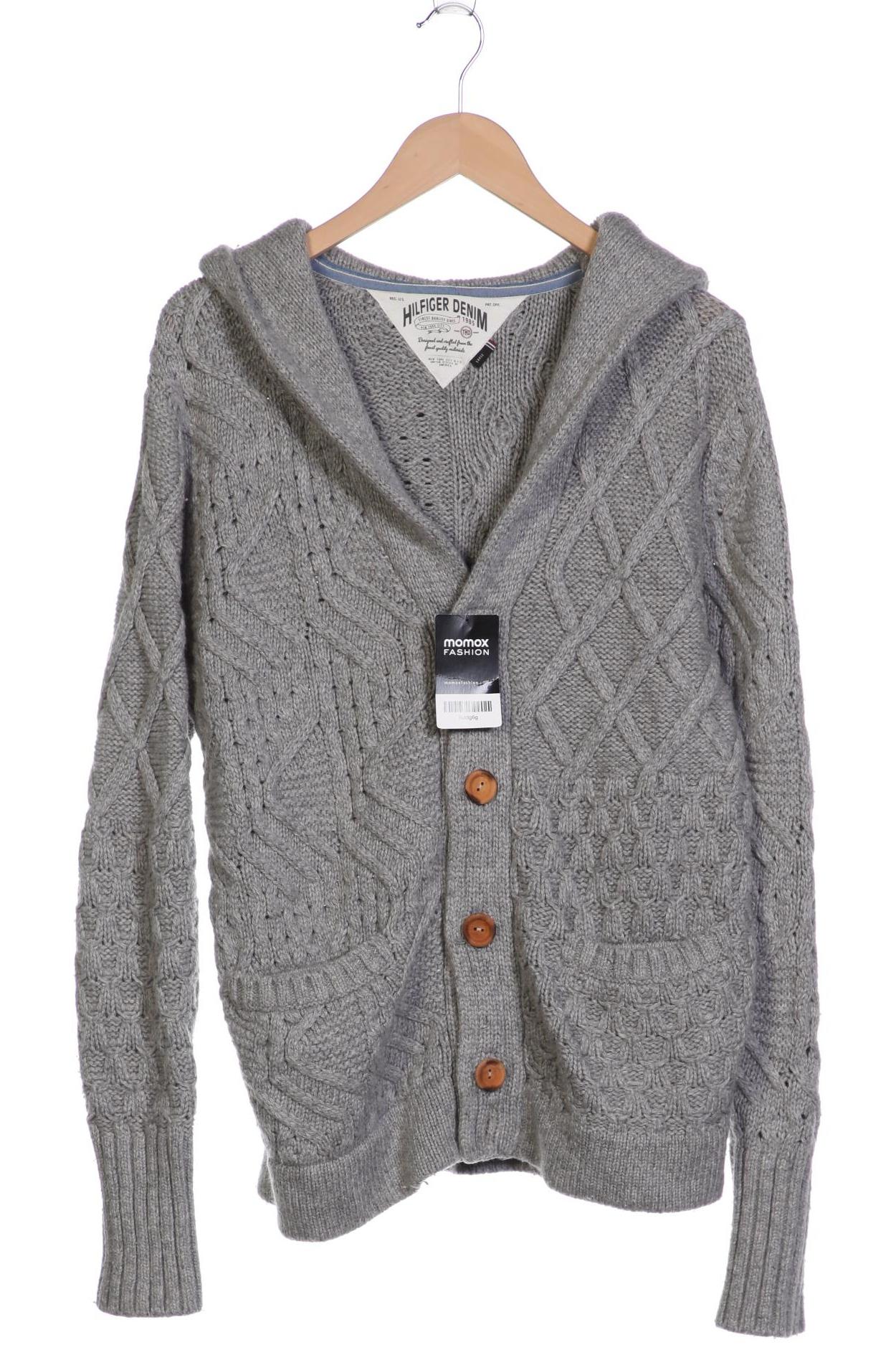 

HILFIGER DENIM Herren Strickjacke, grau