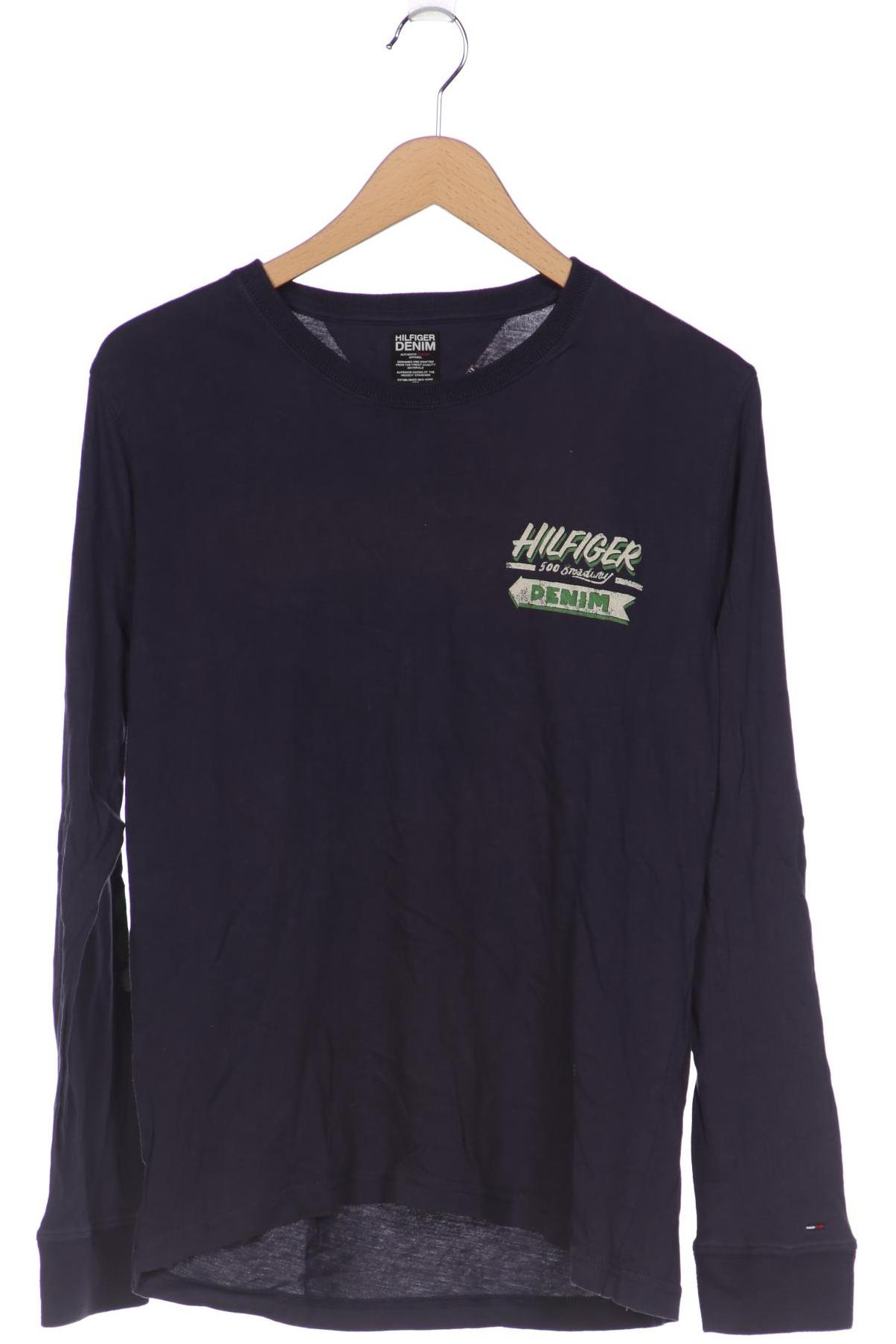 

HILFIGER DENIM Herren Langarmshirt, marineblau