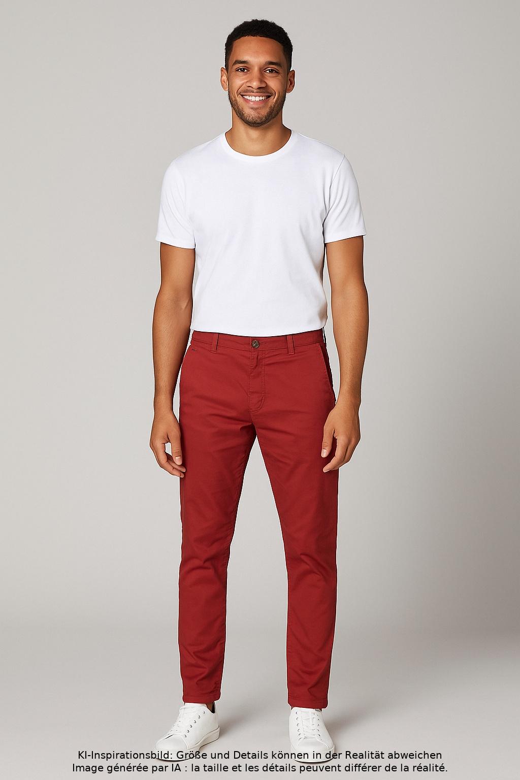 

Hilfiger Denim Herren Stoffhose, rot, Gr. 36