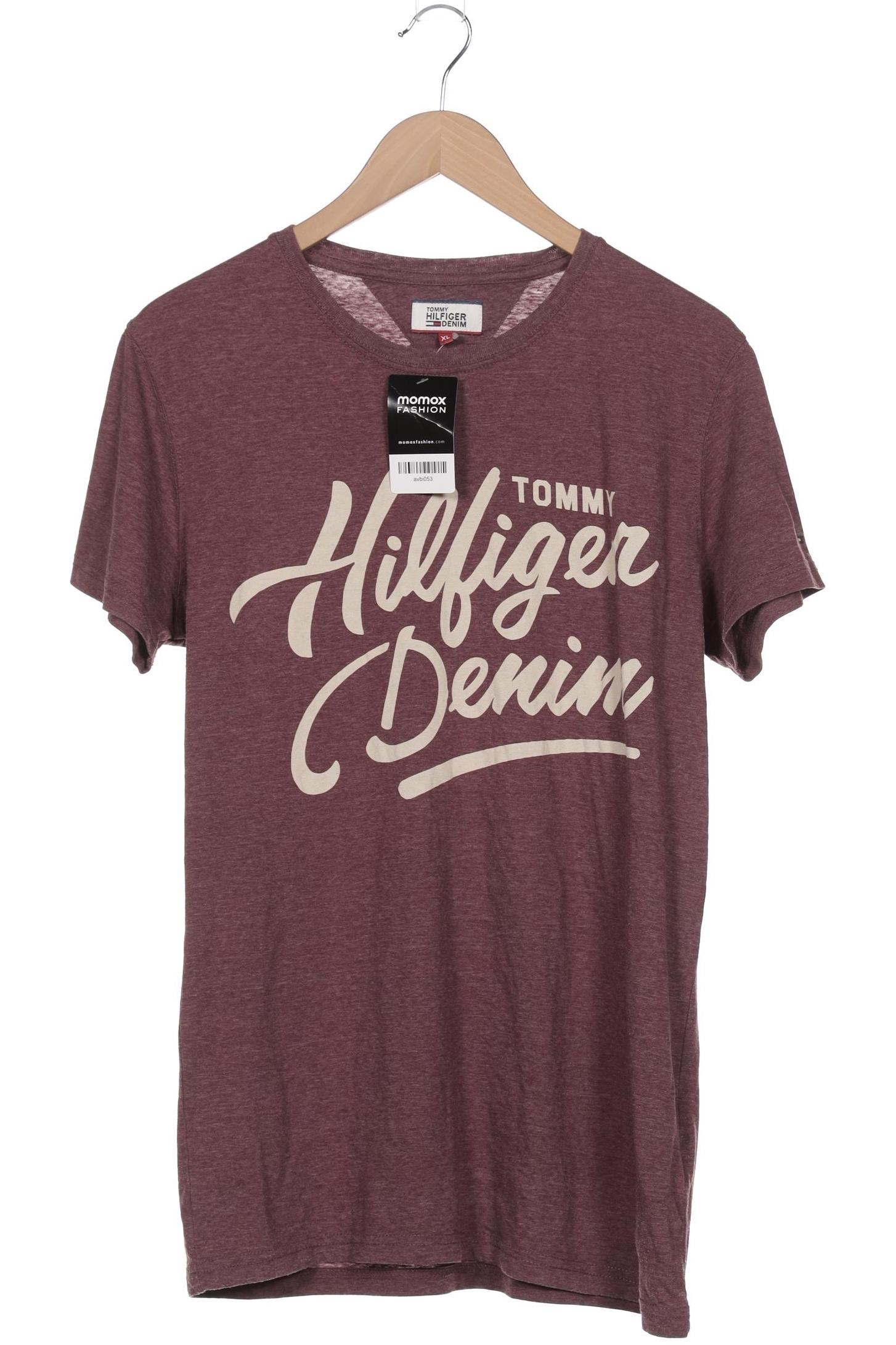 

Hilfiger Denim Herren T-Shirt, bordeaux, Gr. 54