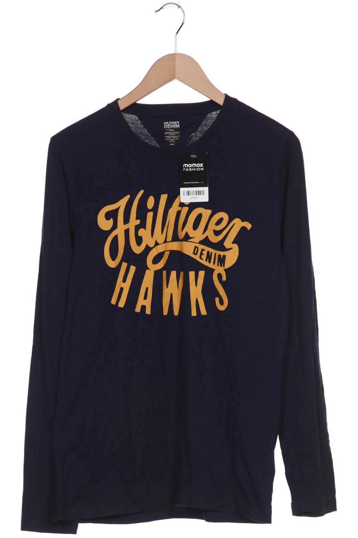 

HILFIGER DENIM Herren Langarmshirt, marineblau