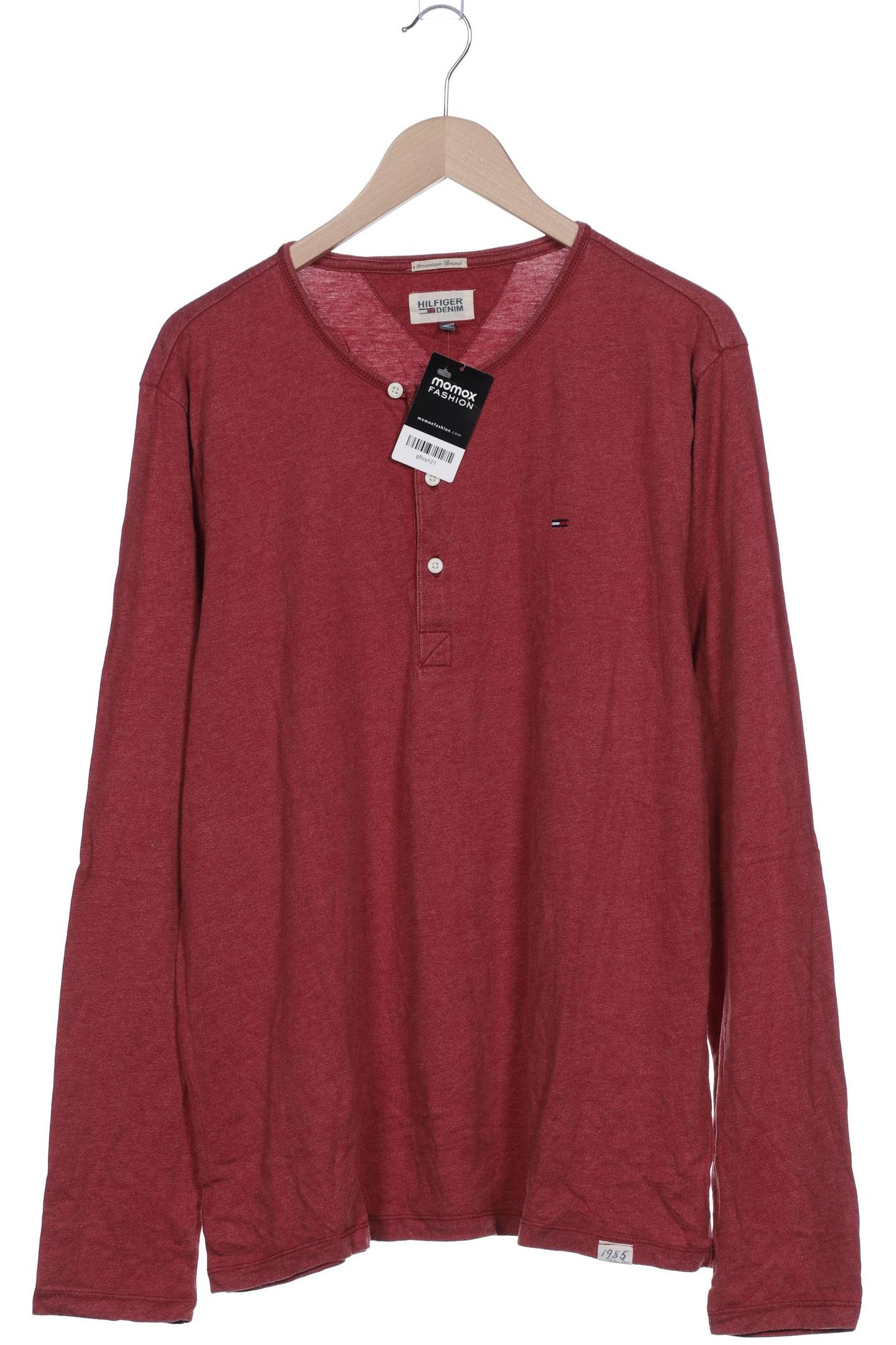 

Hilfiger Denim Herren Langarmshirt, bordeaux, Gr. 56