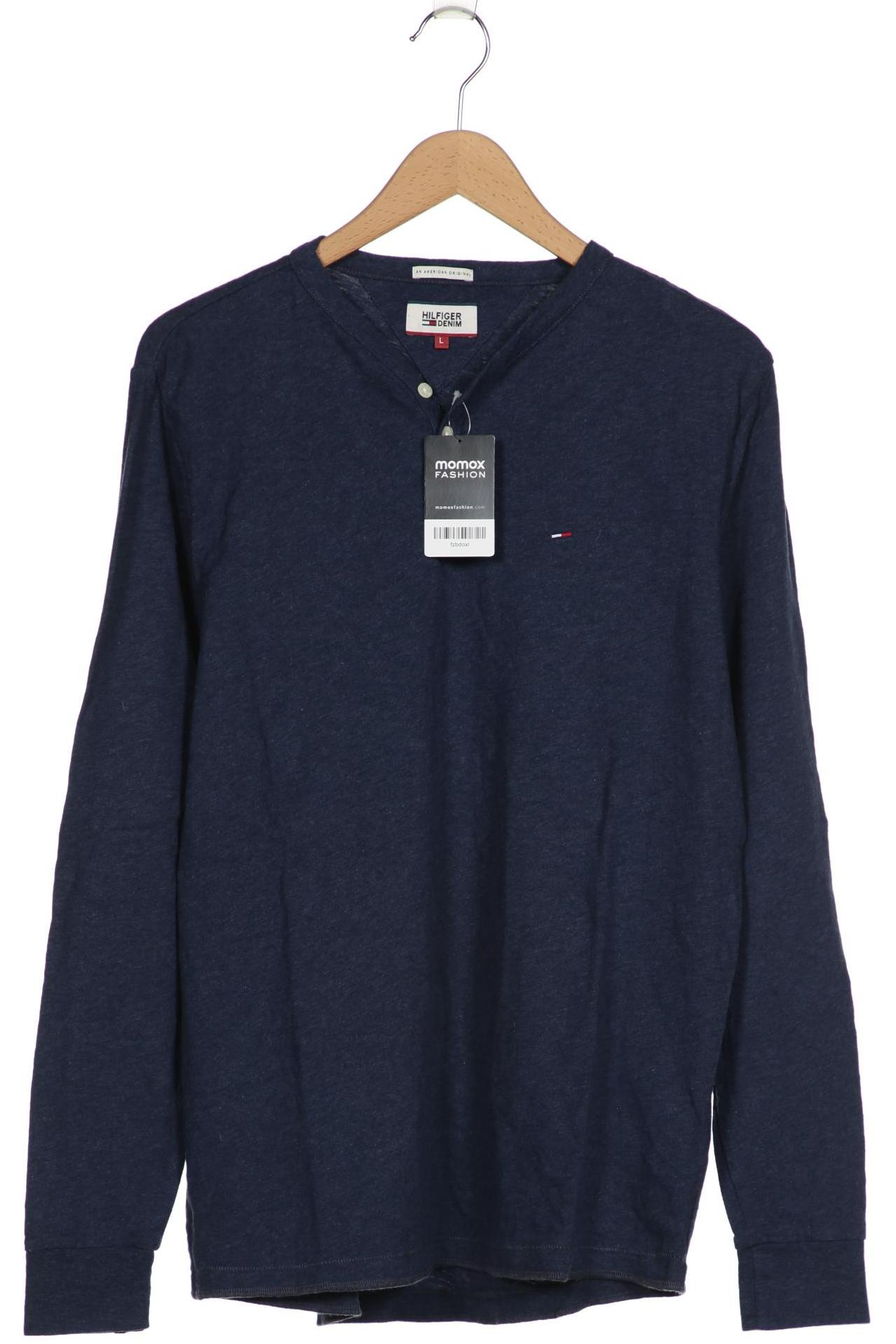 

HILFIGER DENIM Herren Langarmshirt, marineblau