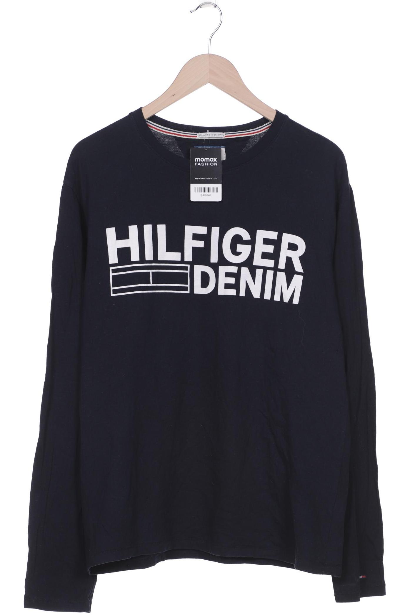 

HILFIGER DENIM Herren Langarmshirt, marineblau