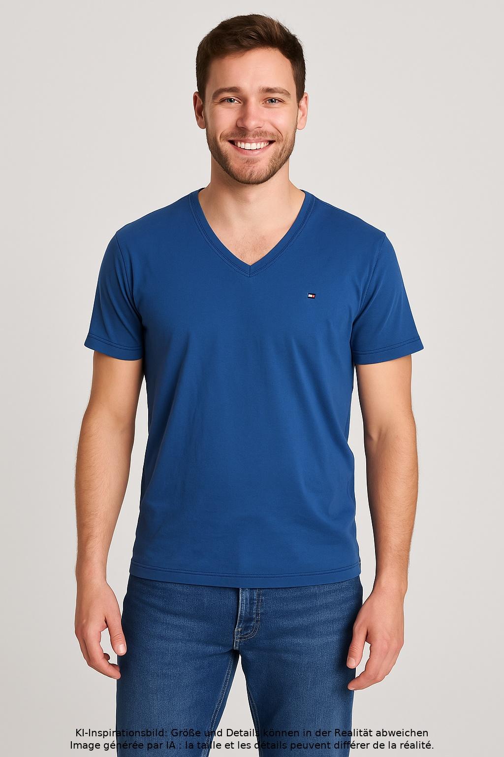 

Hilfiger Denim Herren T-Shirt, blau, Gr. 48