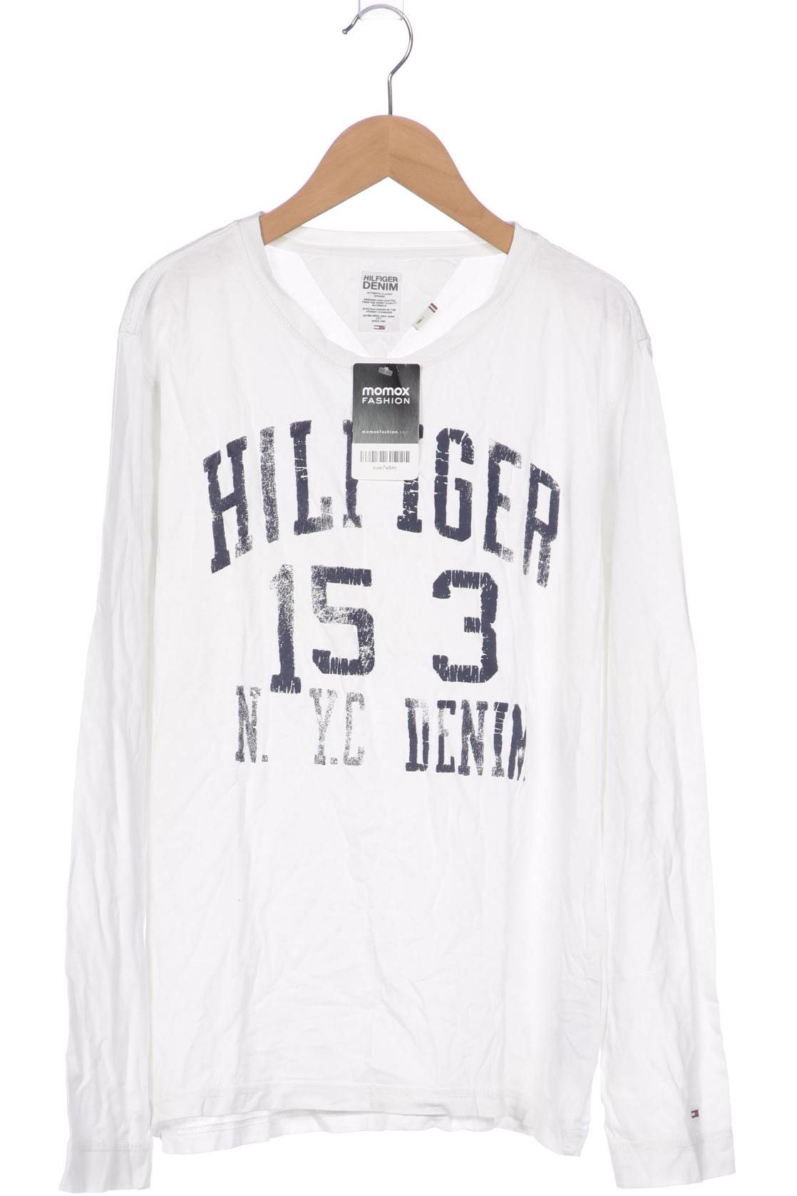 

Hilfiger Denim Herren Langarmshirt, weiß, Gr. 46