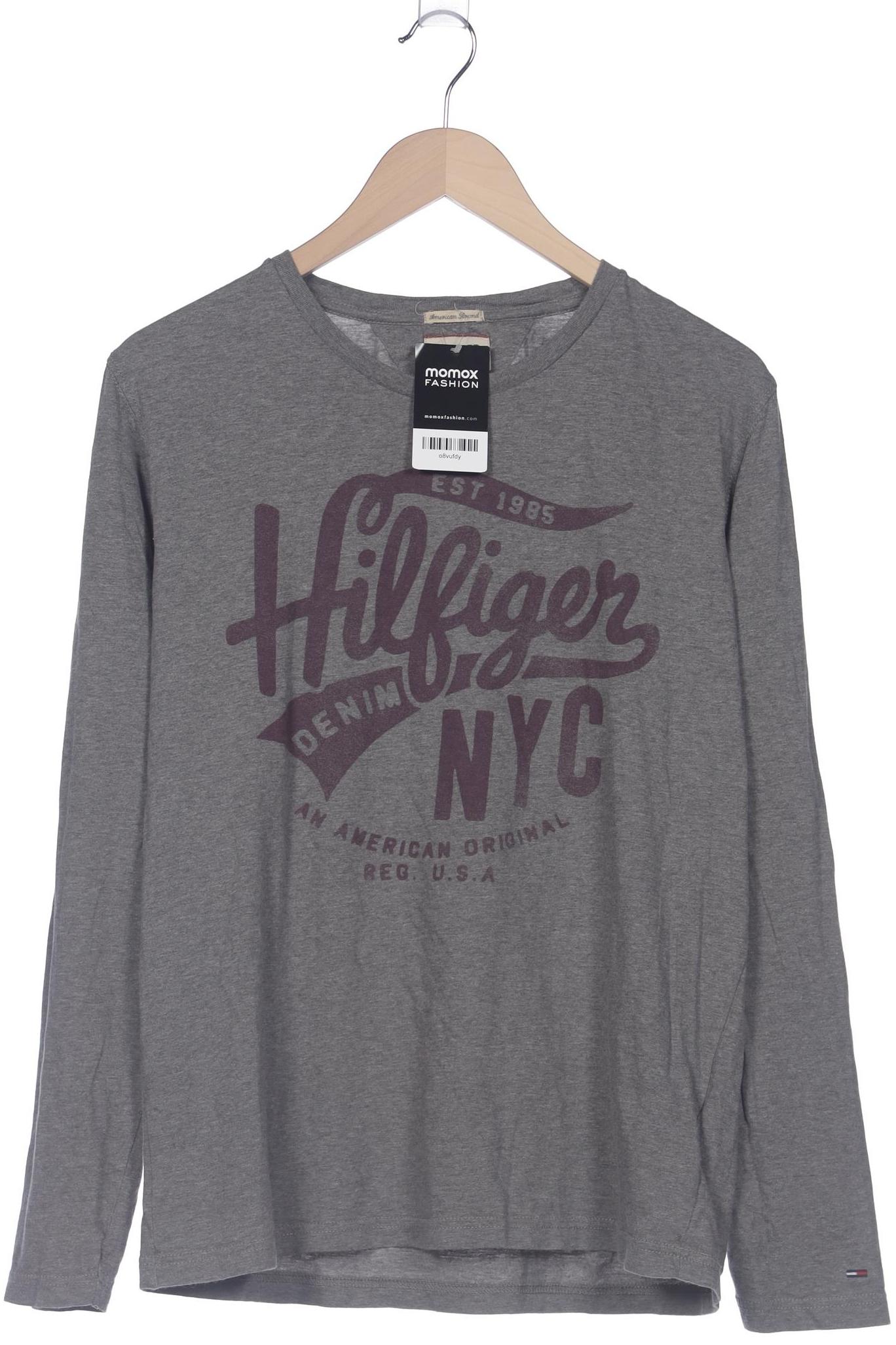 

Hilfiger Denim Herren Langarmshirt, grau, Gr. 52