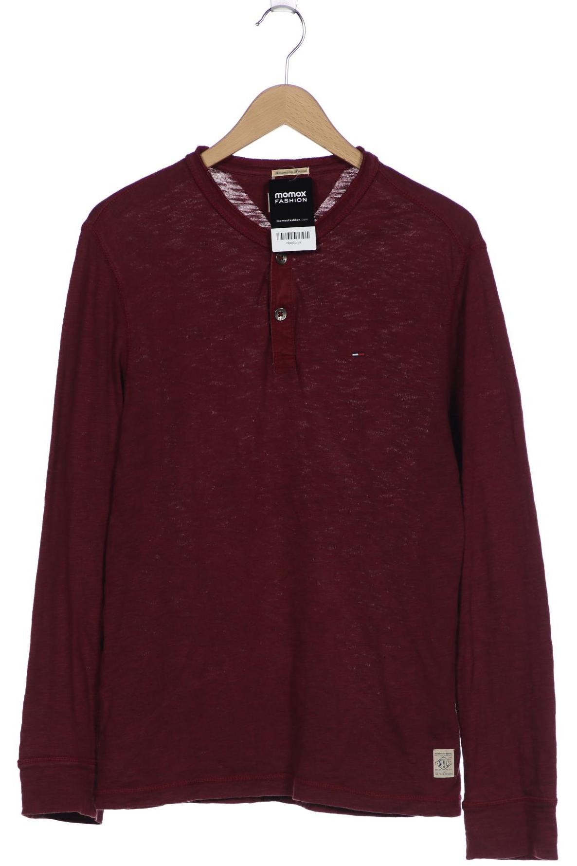 

HILFIGER DENIM Herren Langarmshirt, bordeaux