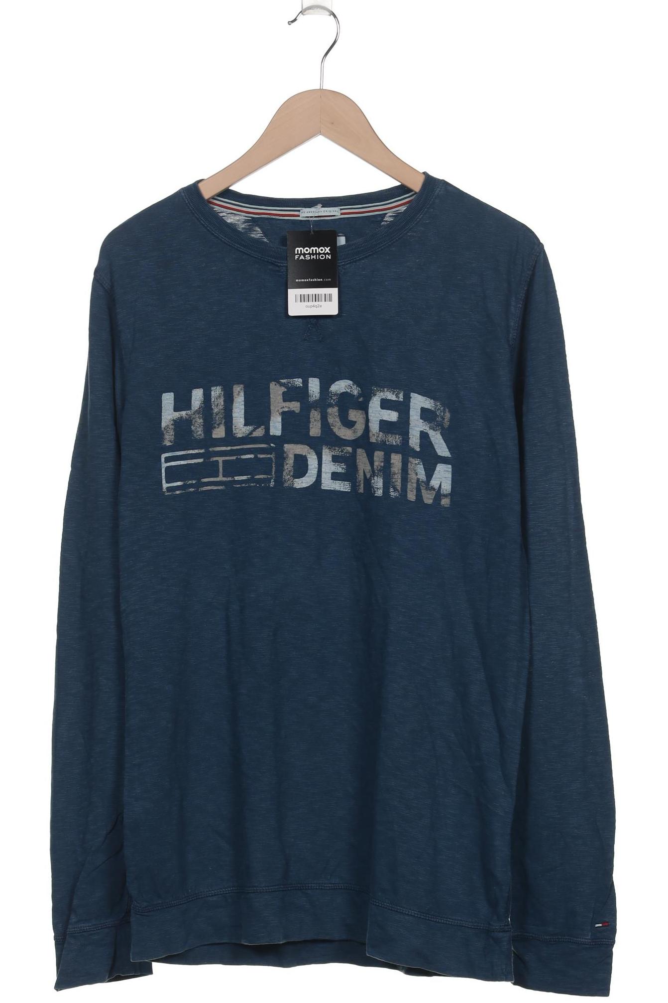 

Hilfiger Denim Herren Langarmshirt, blau, Gr. 52