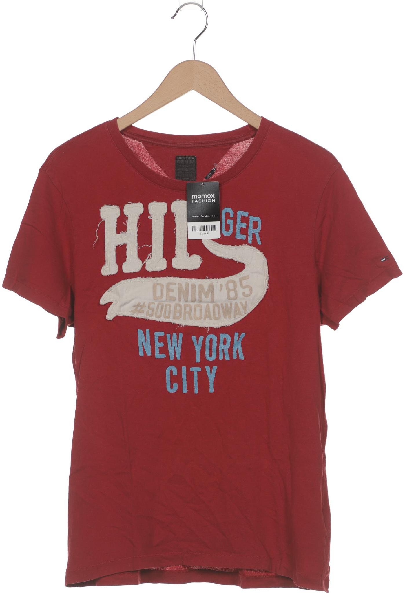 

Hilfiger Denim Herren T-Shirt, bordeaux, Gr. 48
