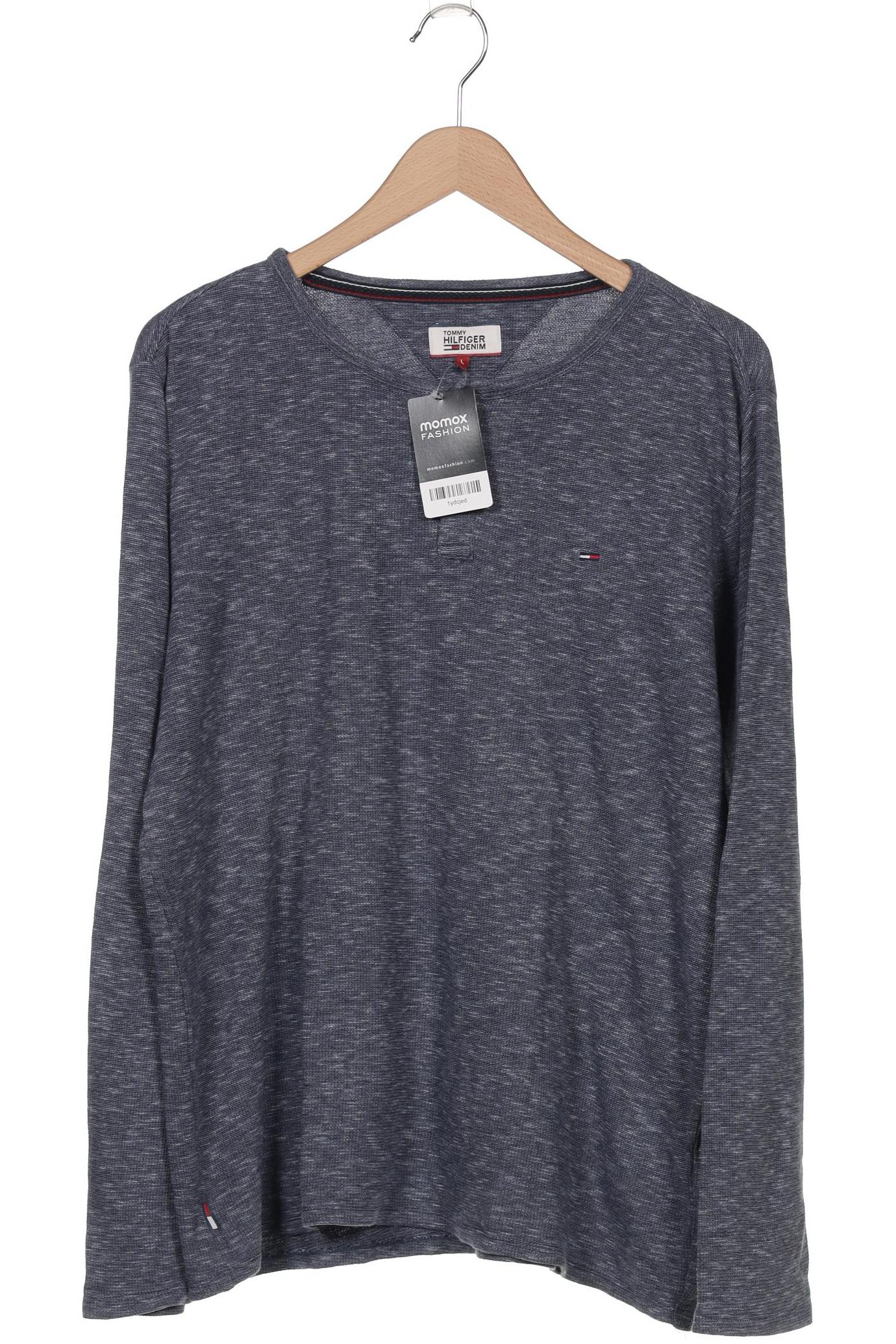 

Hilfiger Denim Herren Langarmshirt, blau, Gr. 52