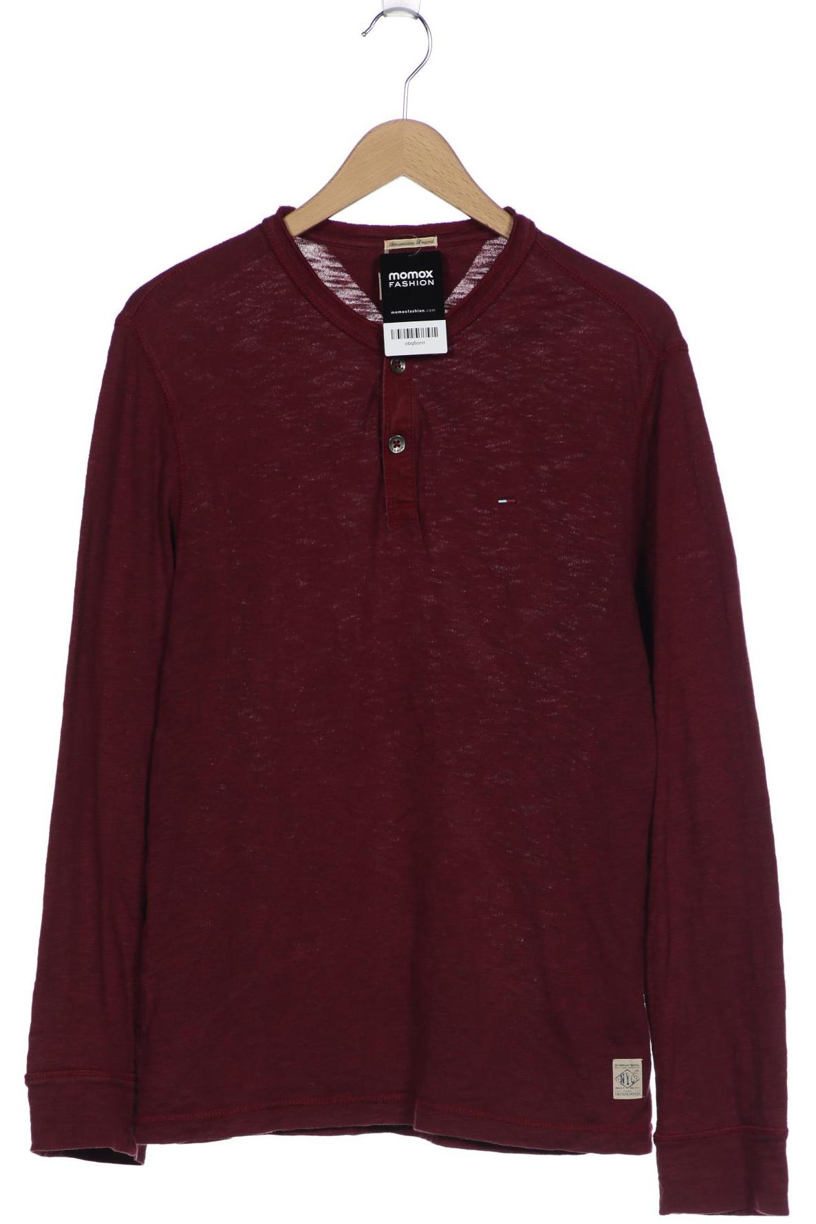 

Hilfiger Denim Herren Langarmshirt, bordeaux, Gr. 48