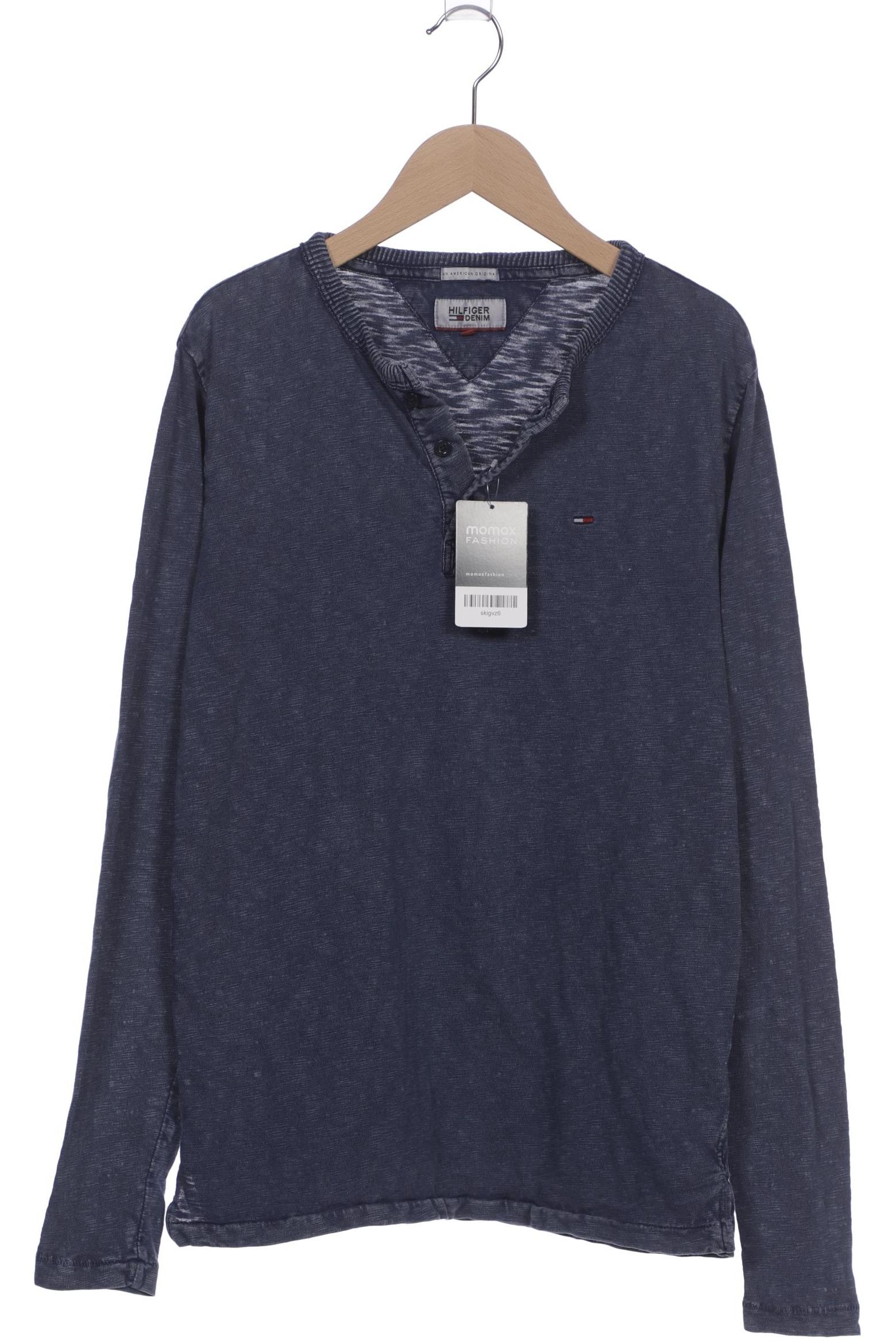 

Hilfiger Denim Herren Langarmshirt, blau, Gr. 46