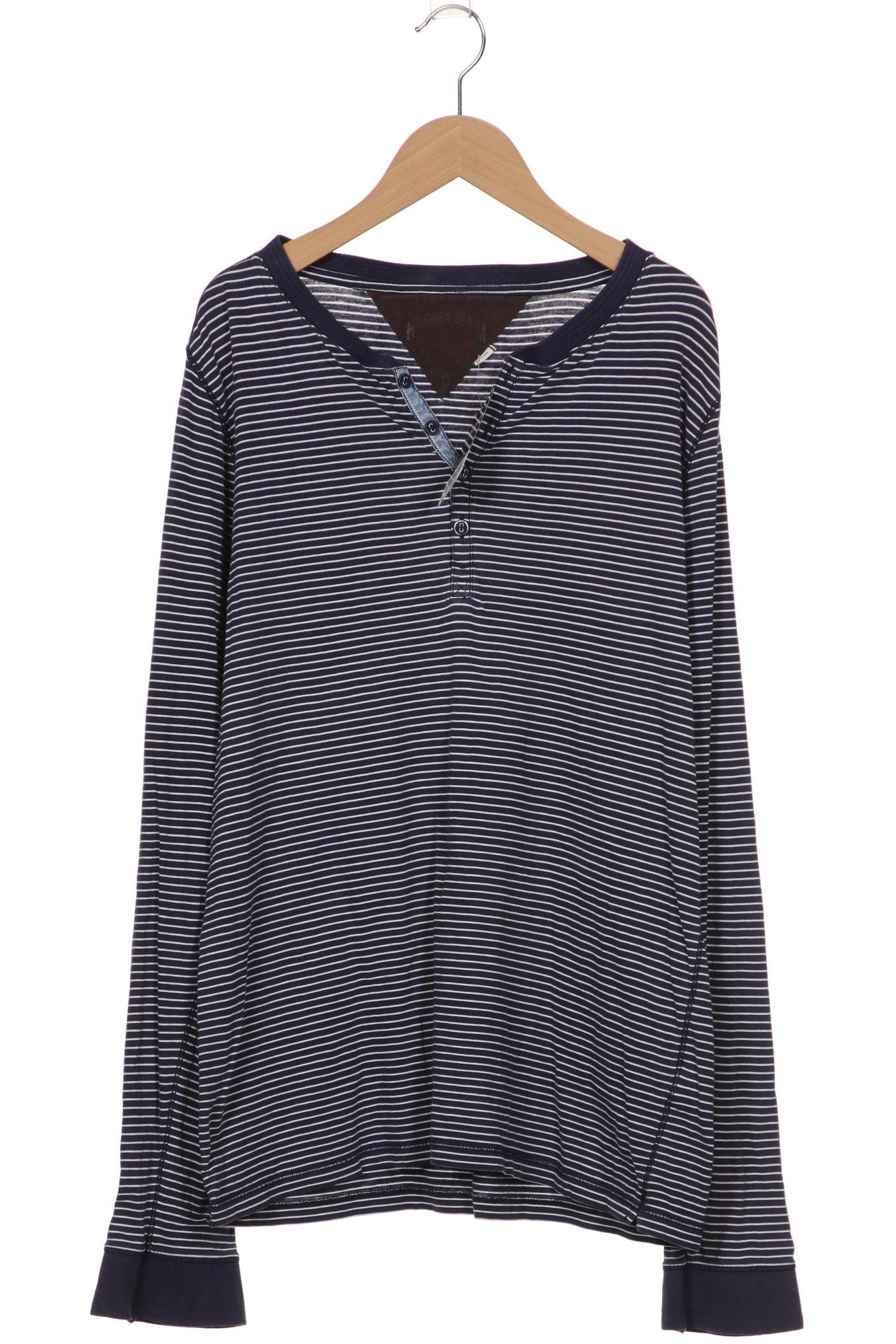 

HILFIGER DENIM Herren Langarmshirt, marineblau