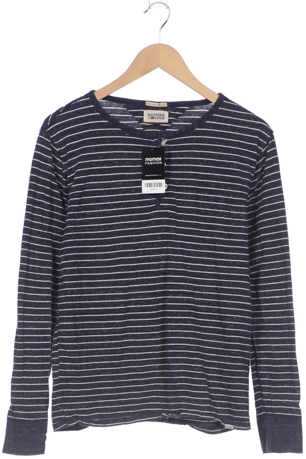 

HILFIGER DENIM Herren Langarmshirt, marineblau