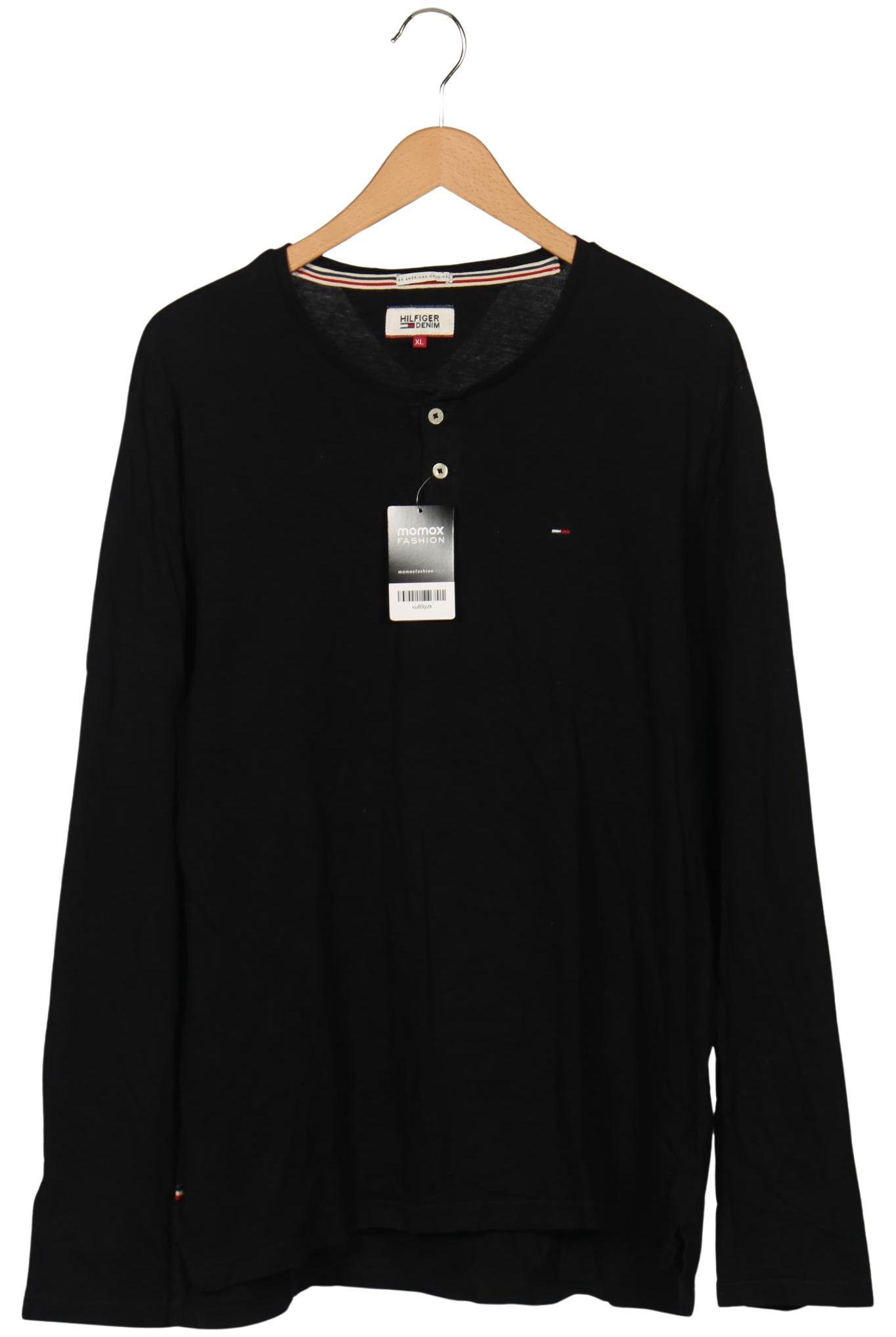 

Hilfiger Denim Herren Langarmshirt, schwarz, Gr. 54