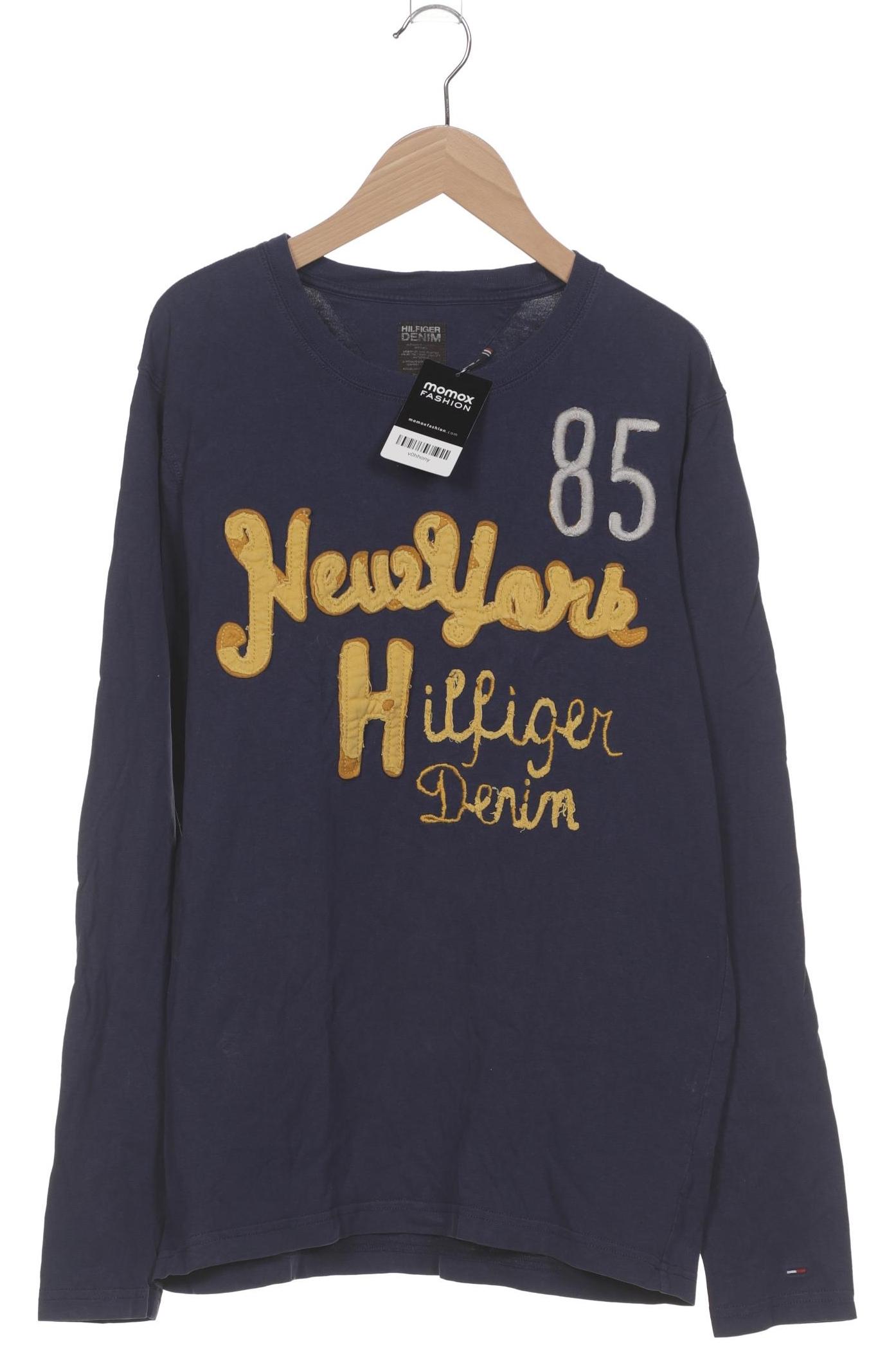 

Hilfiger Denim Herren Langarmshirt, blau, Gr. 48