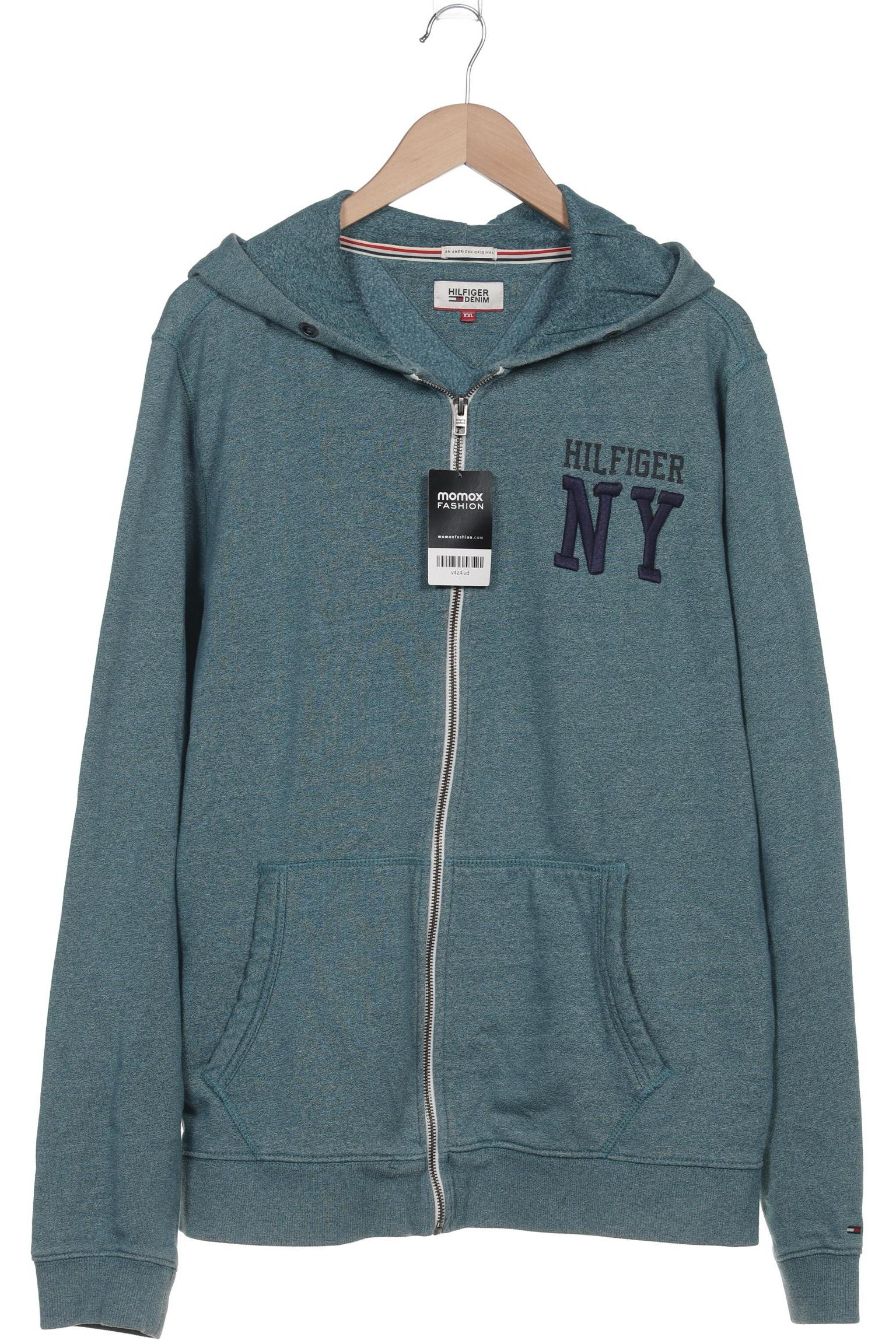 

Hilfiger Denim Herren Kapuzenpullover, türkis, Gr. 56