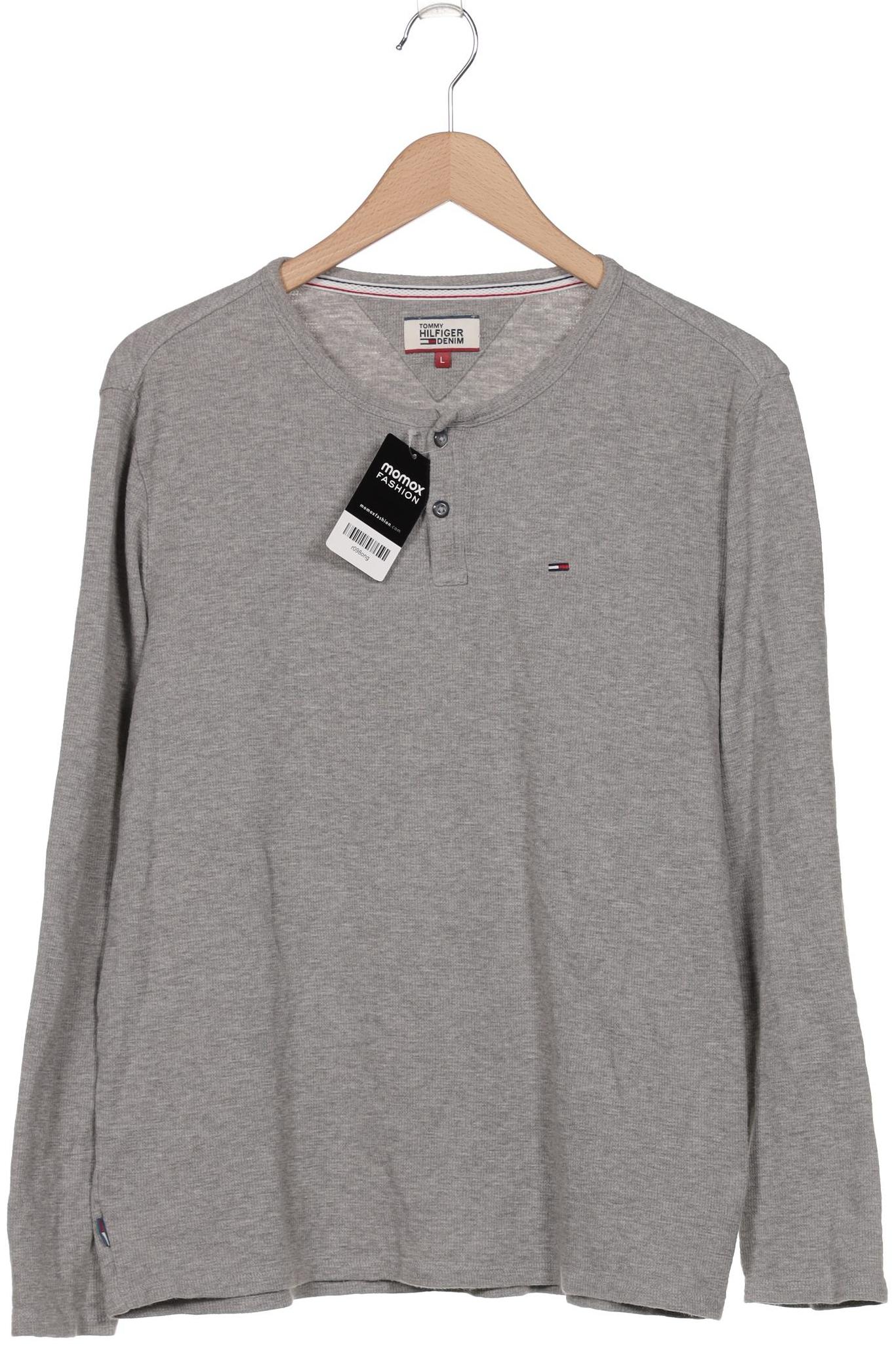 

Hilfiger Denim Herren Langarmshirt, grau, Gr. 52