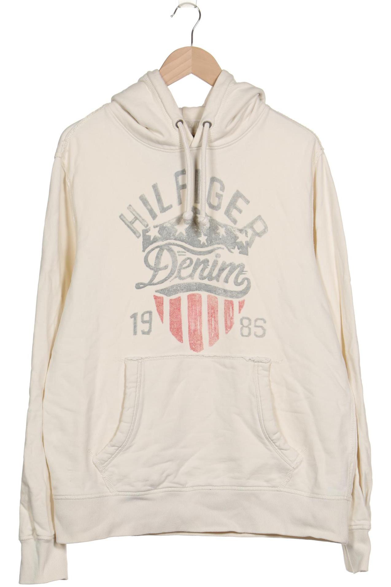 

Hilfiger Denim Herren Kapuzenpullover, cremeweiß, Gr. 54