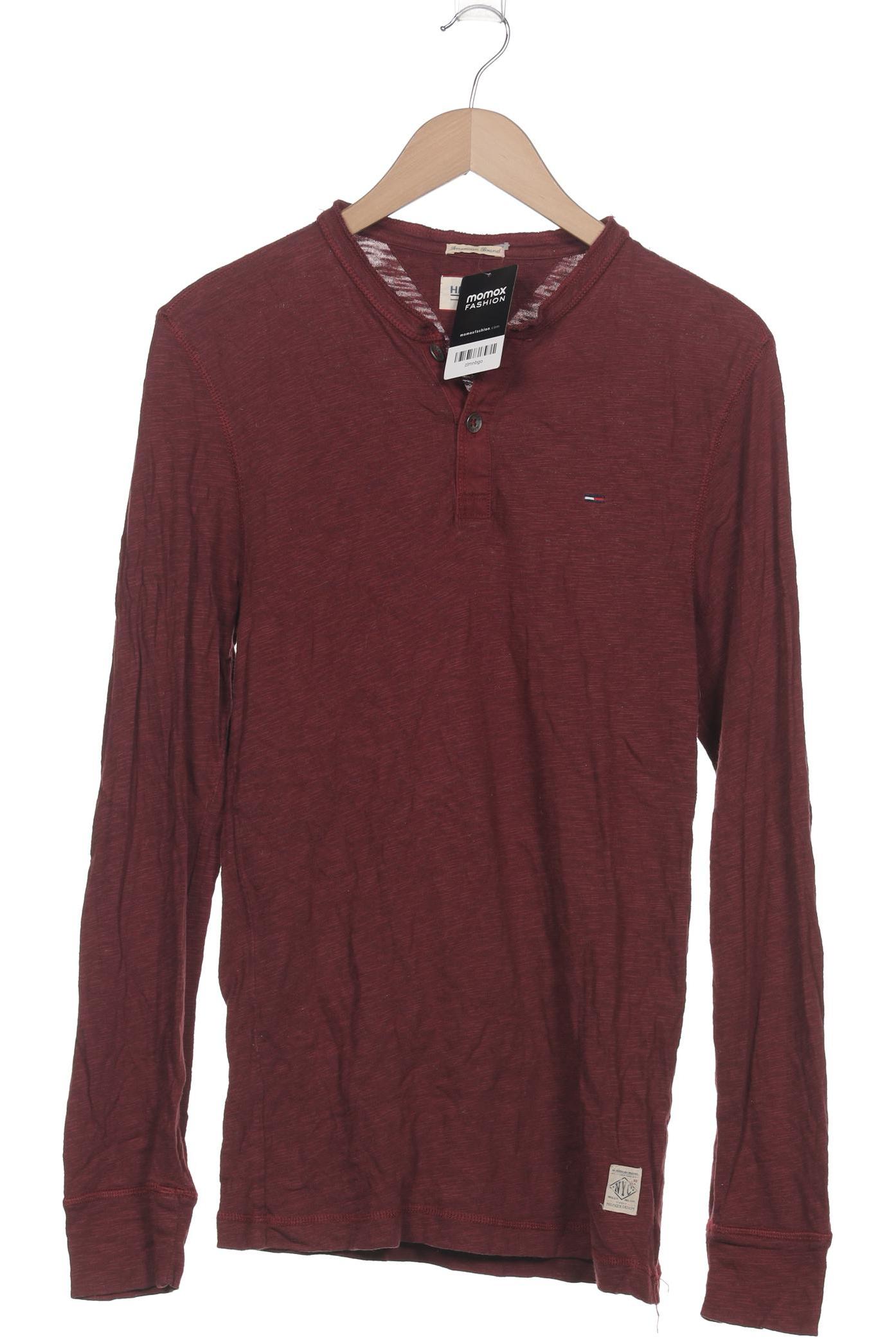 

Hilfiger Denim Herren Langarmshirt, bordeaux, Gr. 46