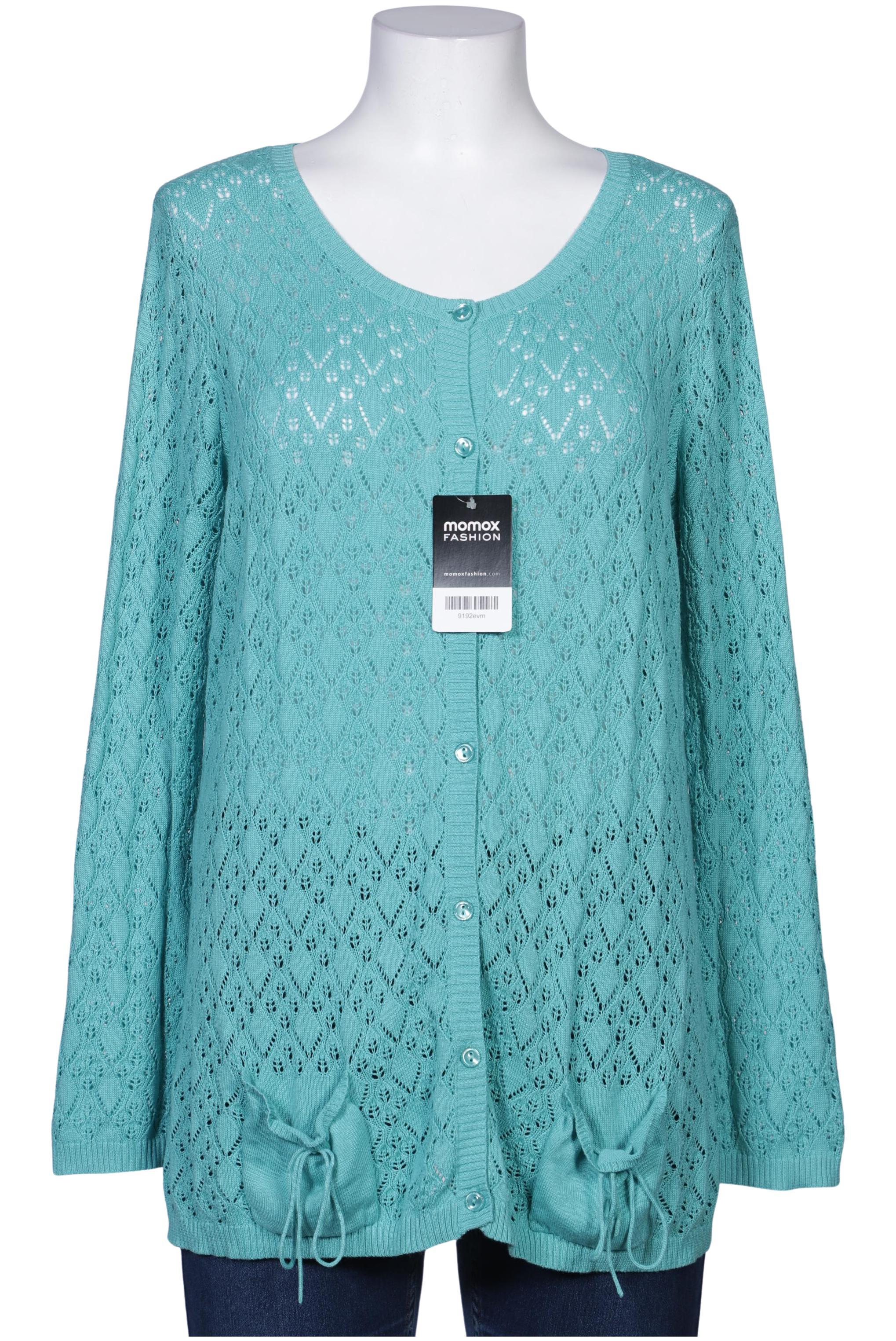 

Himmelblau by Lola Paltinger Damen Strickjacke, türkis, Gr. 44