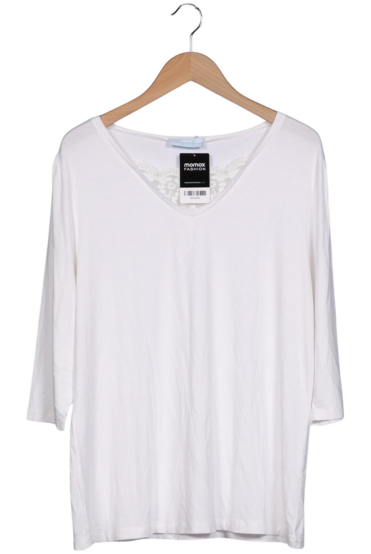 

Himmelblau by Lola Paltinger Damen Langarmshirt, weiß, Gr. 46