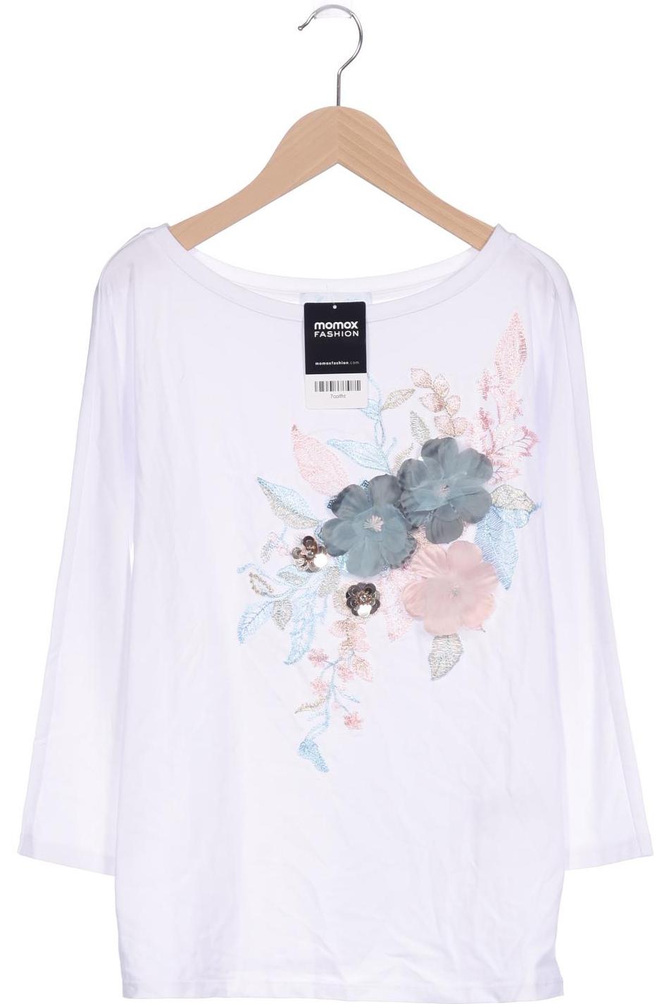 

Himmelblau by Lola Paltinger Damen Langarmshirt, weiß, Gr. 36