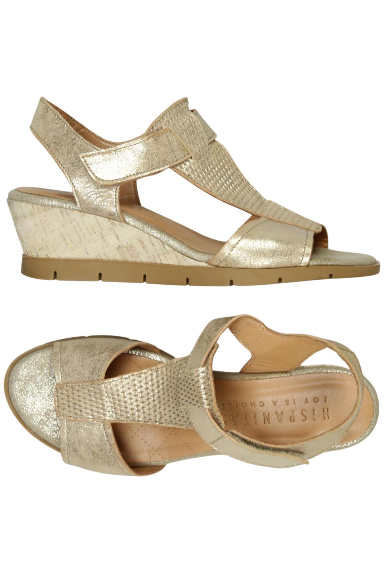 

Hispanitas Damen Sandale, gold, Gr. 38