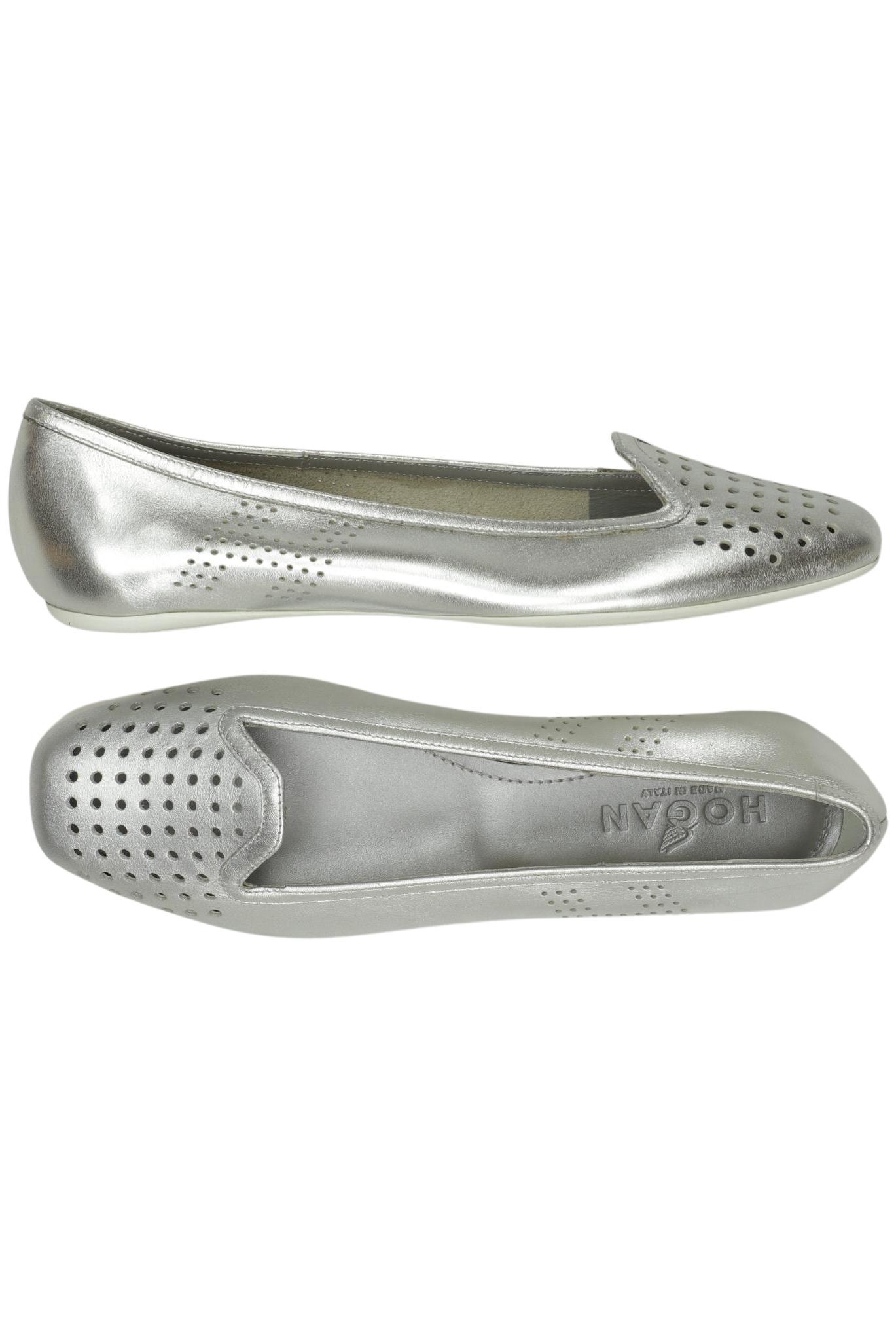 

Hogan Damen Ballerinas, silber, Gr. 35.5