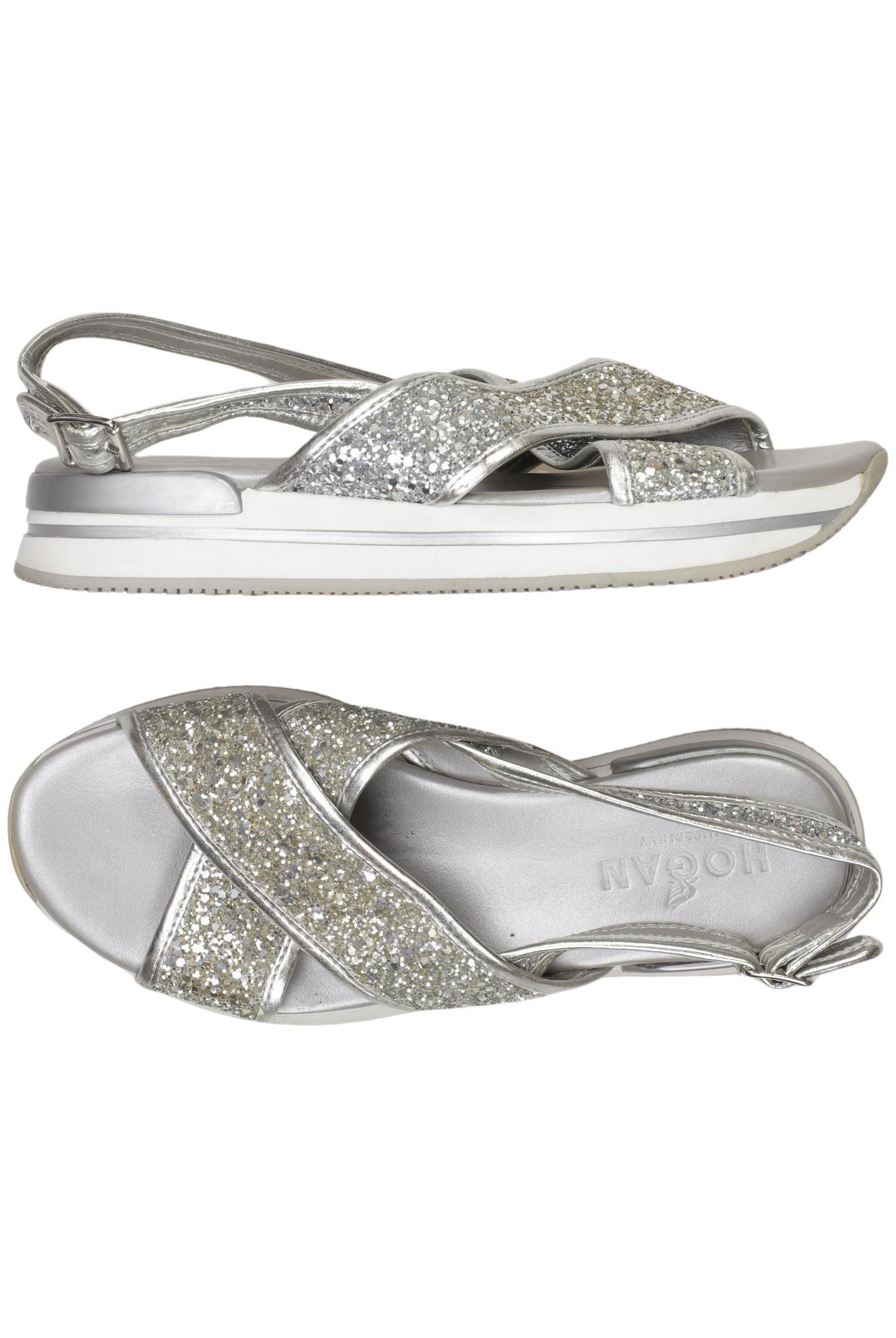

Hogan Damen Sandale, silber, Gr. 37.5