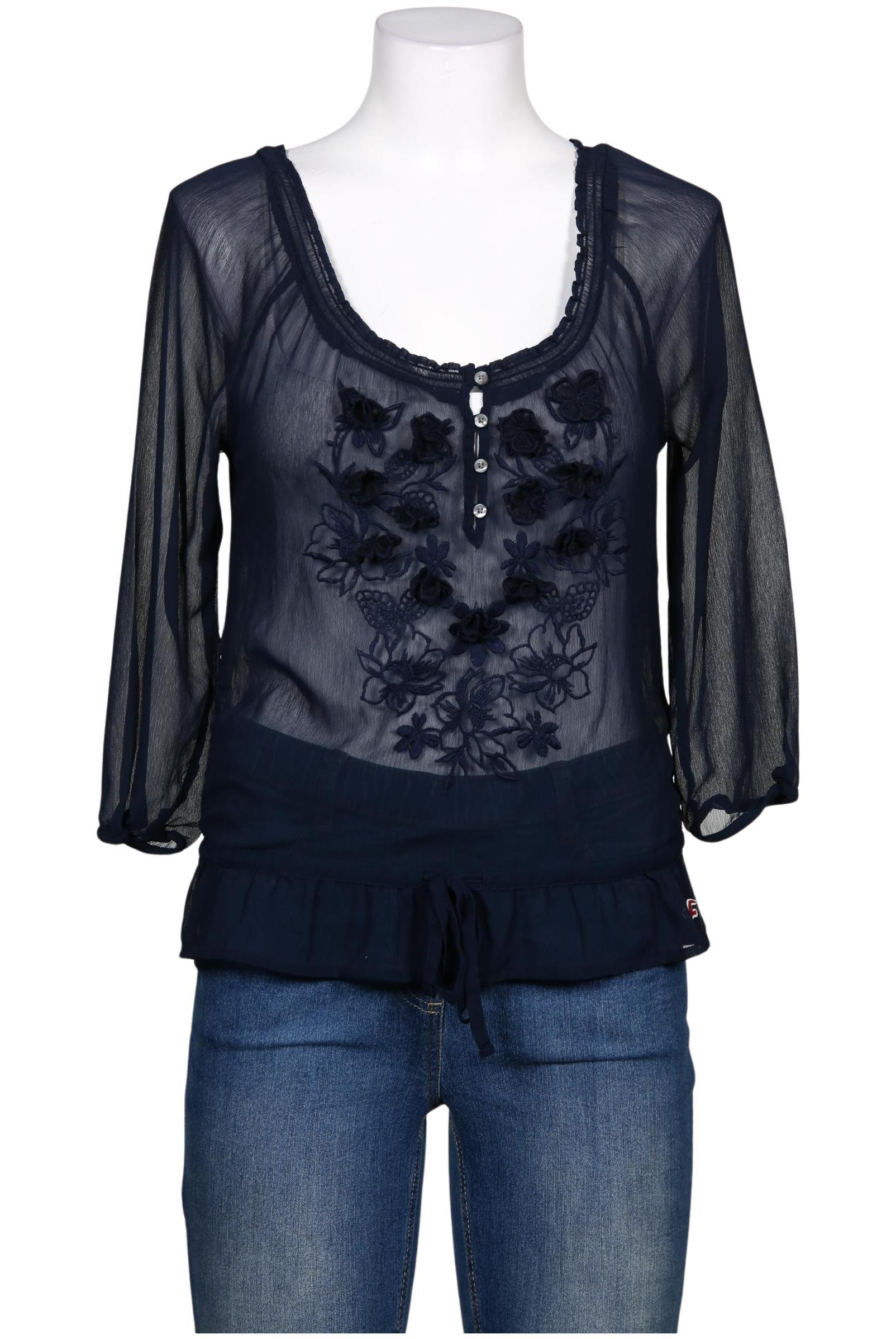 

Hollister Damen Bluse, marineblau, Gr. 38