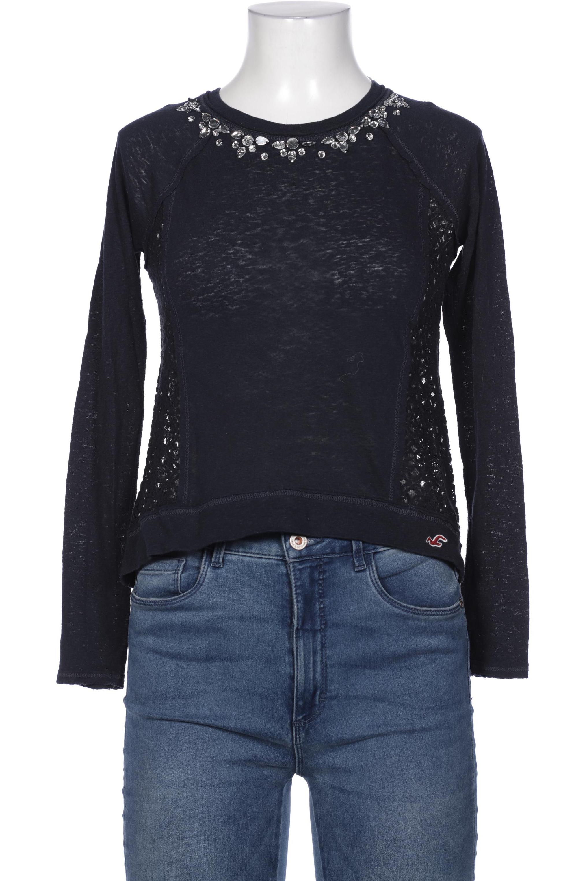 

Hollister Damen Bluse, marineblau, Gr. 34