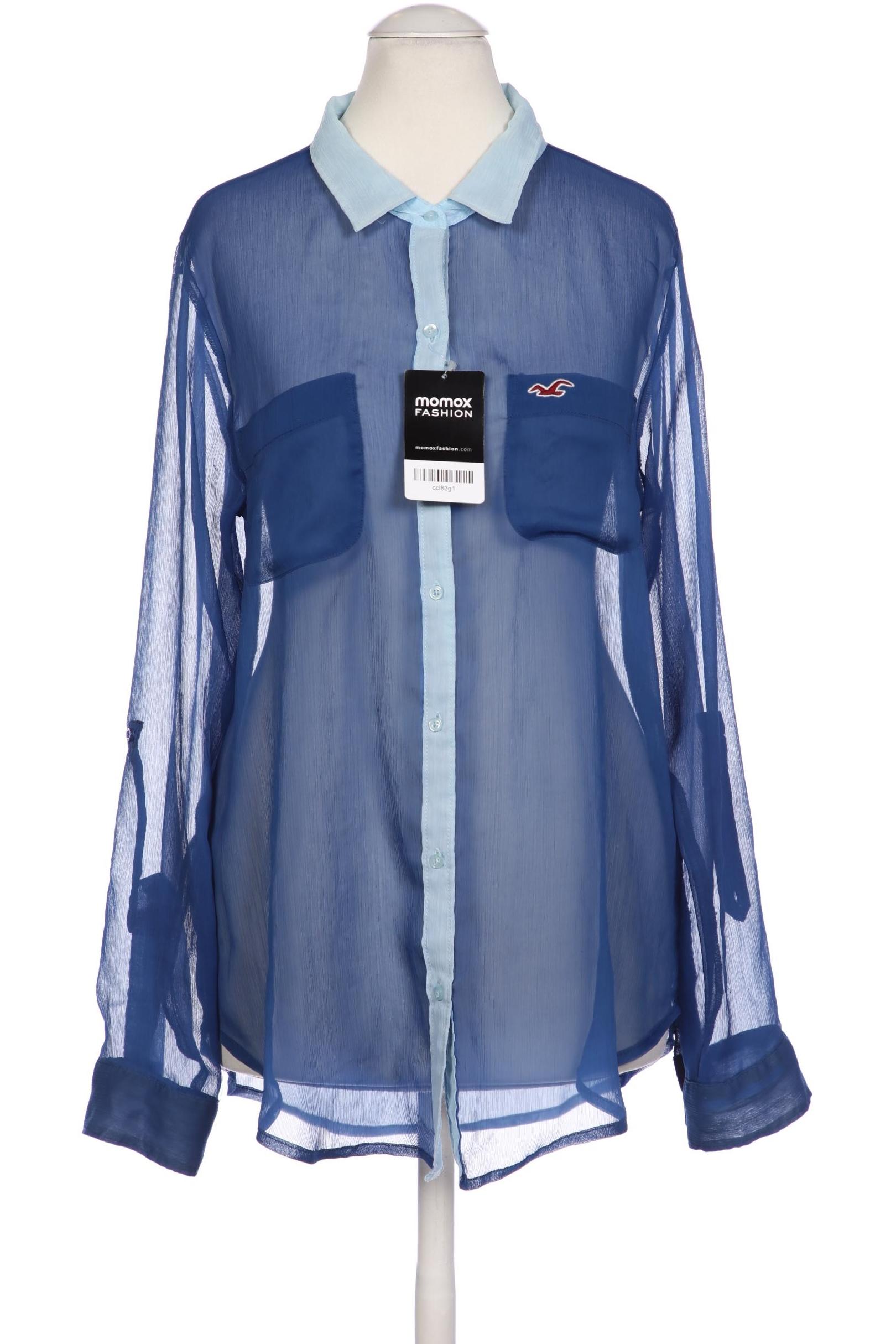 

Hollister Damen Bluse, blau, Gr. 36