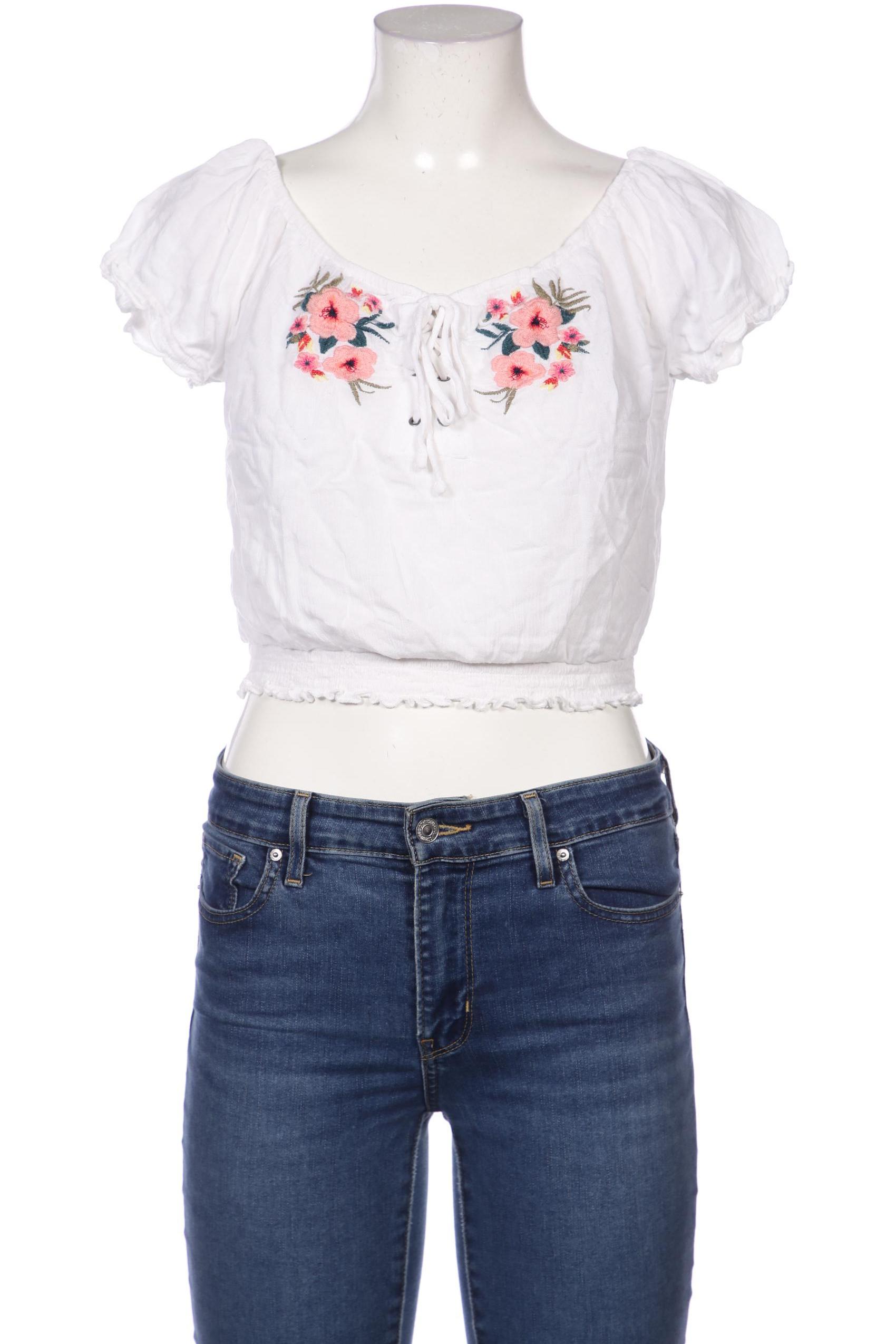 

Hollister Damen Bluse, weiß, Gr. 36
