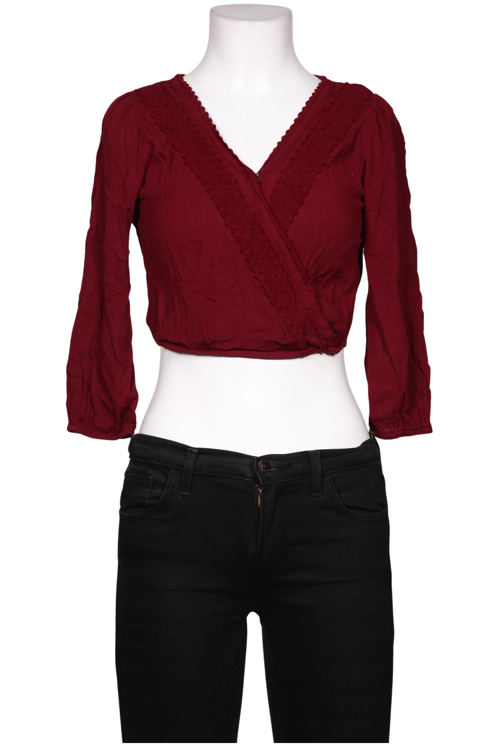 

Hollister Damen Bluse, bordeaux, Gr. 32