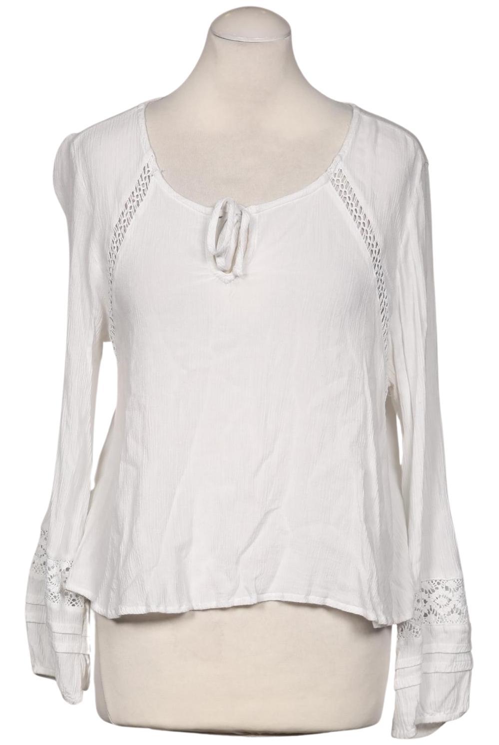 

Hollister Damen Bluse, weiß, Gr. 36