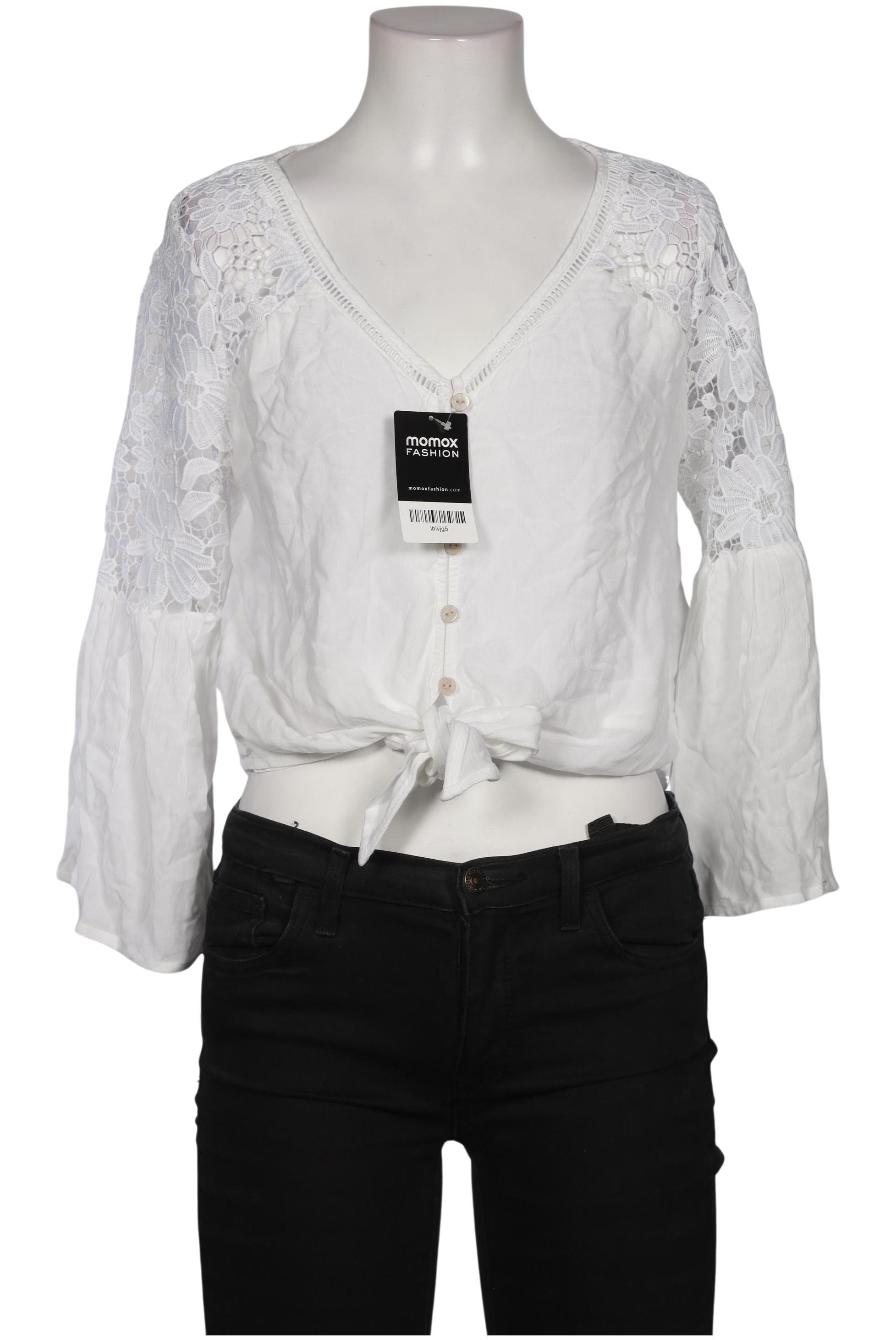 

Hollister Damen Bluse, weiß, Gr. 34