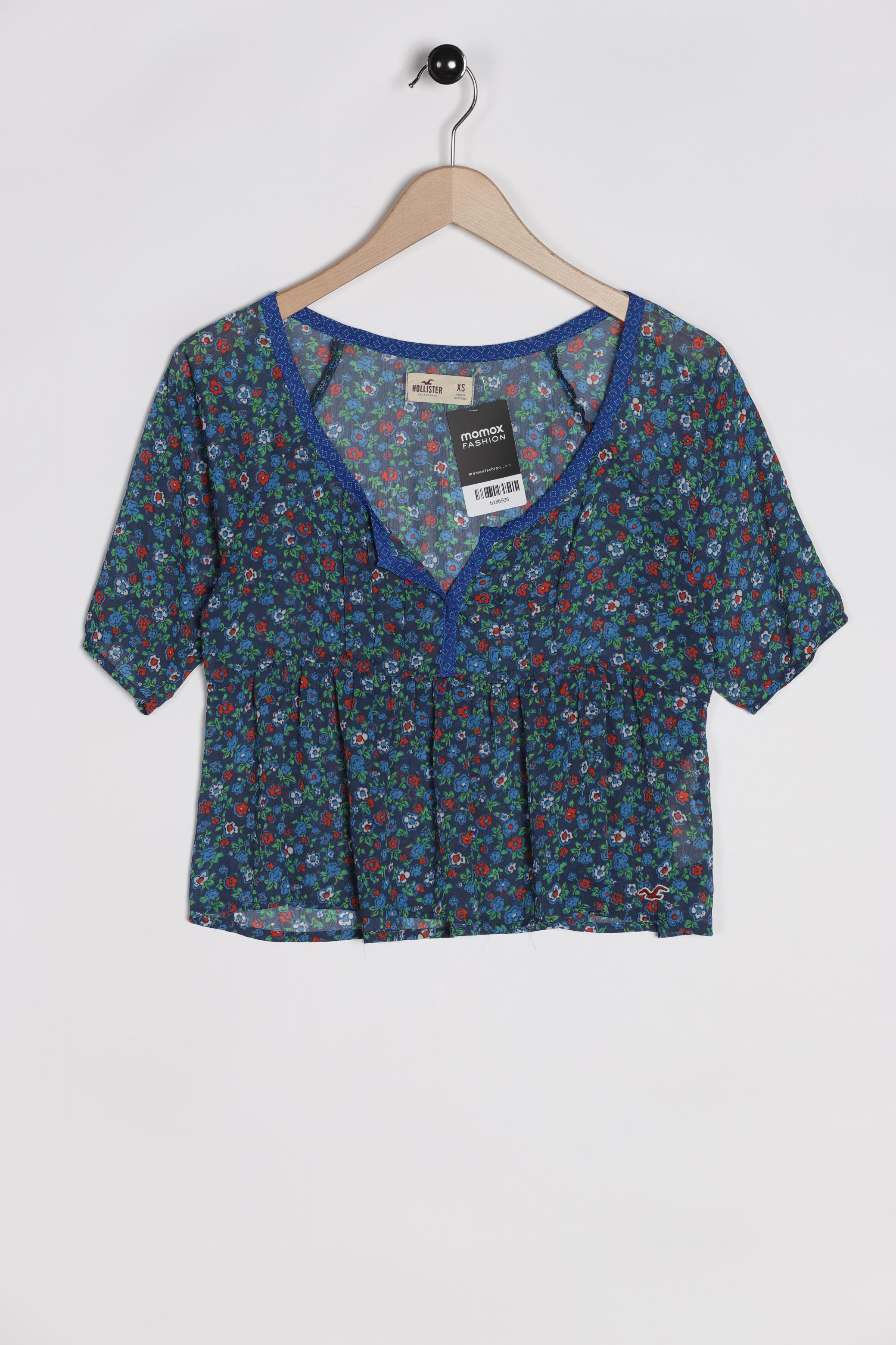 

Hollister Damen Bluse, blau, Gr. 34