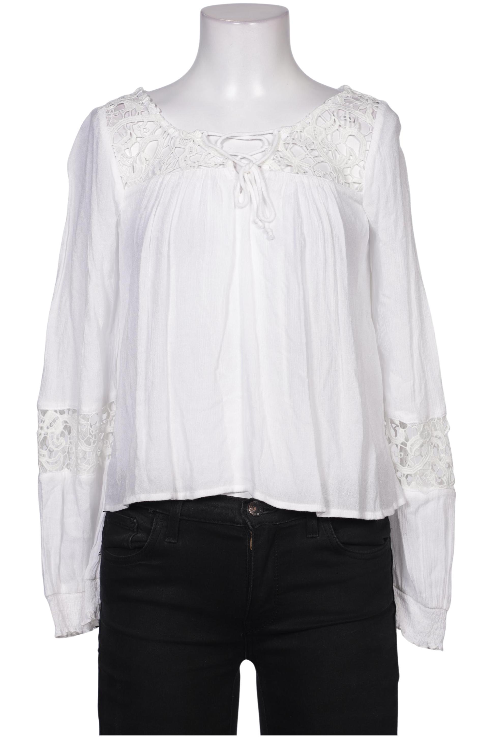 

Hollister Damen Bluse, weiß, Gr. 34