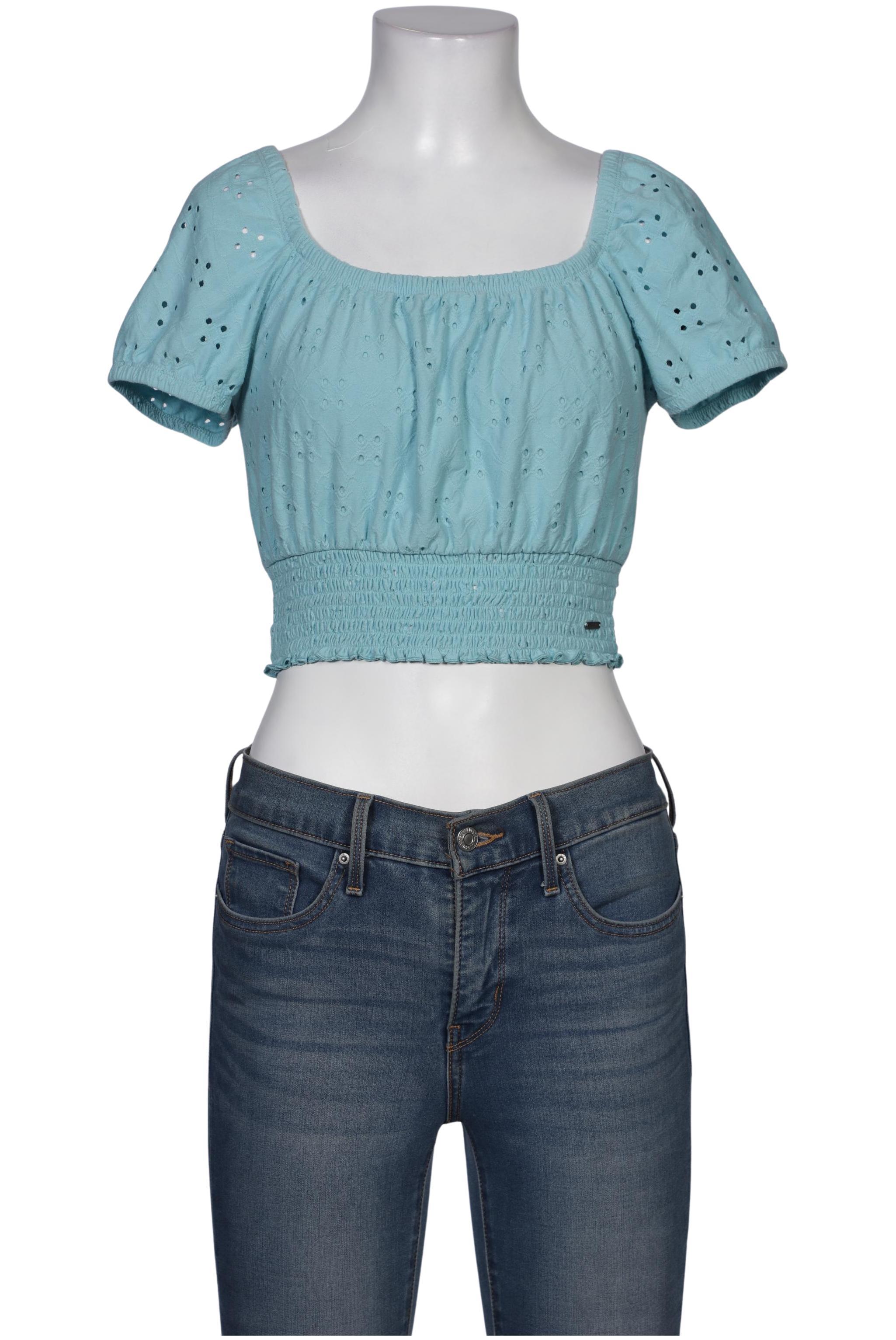 

Hollister Damen Bluse, hellblau, Gr. 36