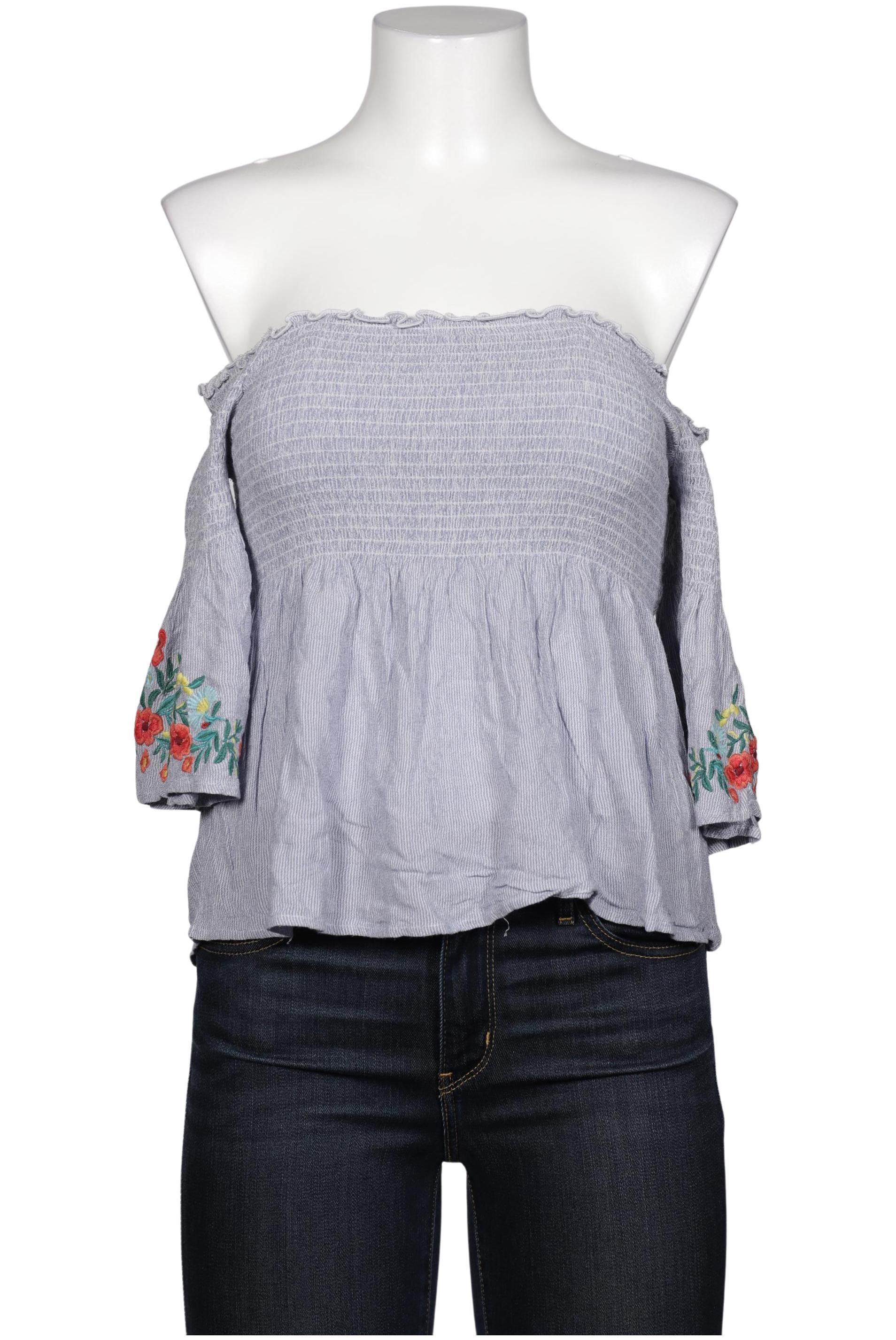 

Hollister Damen Bluse, blau, Gr. 38