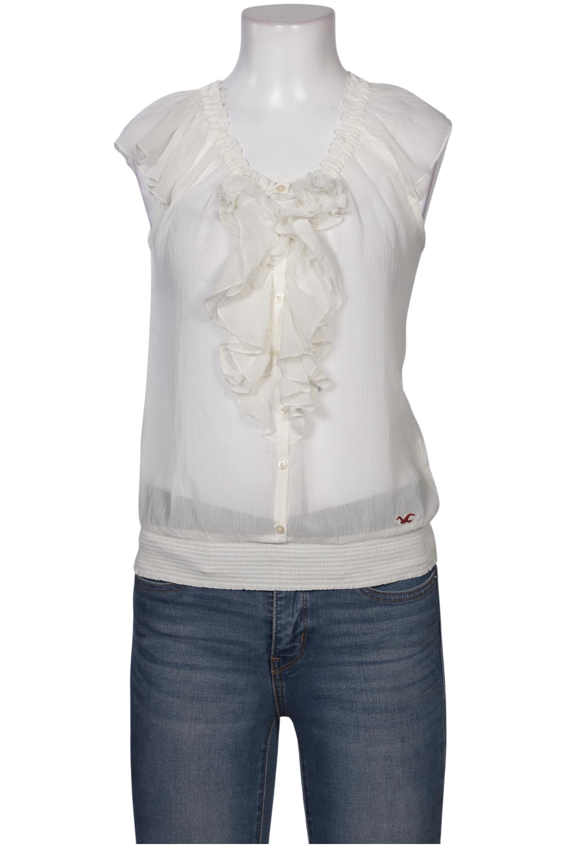 

Hollister Damen Bluse, weiß, Gr. 38