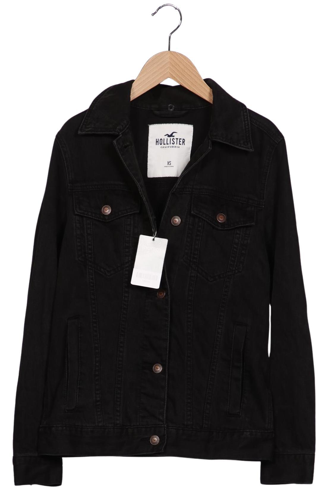 

Hollister Damen Jacke, schwarz, Gr. 34