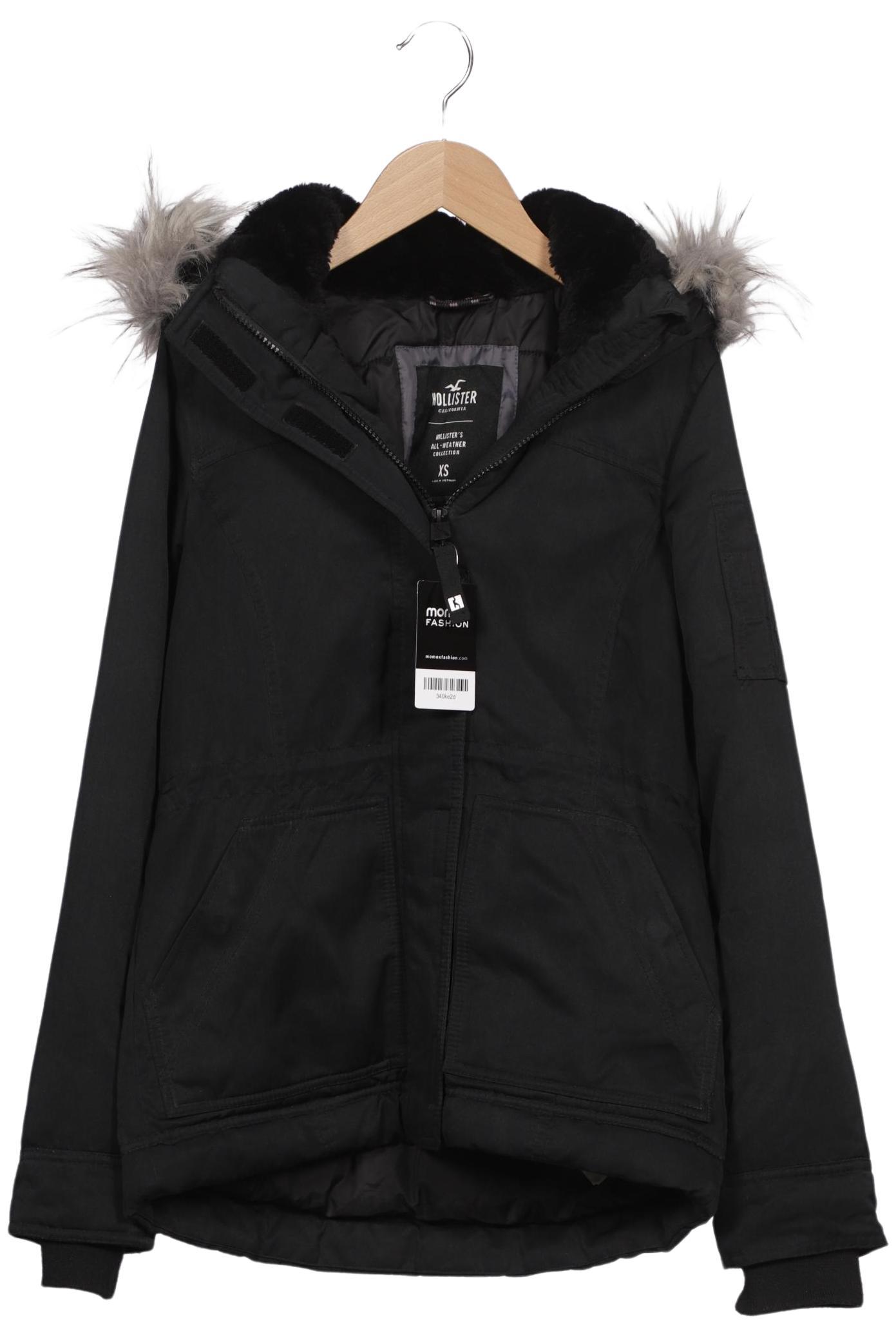 

Hollister Damen Jacke, schwarz, Gr. 34