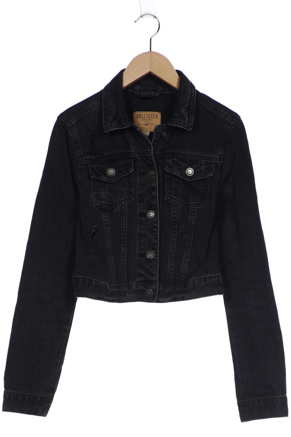 

Hollister Damen Jacke, schwarz