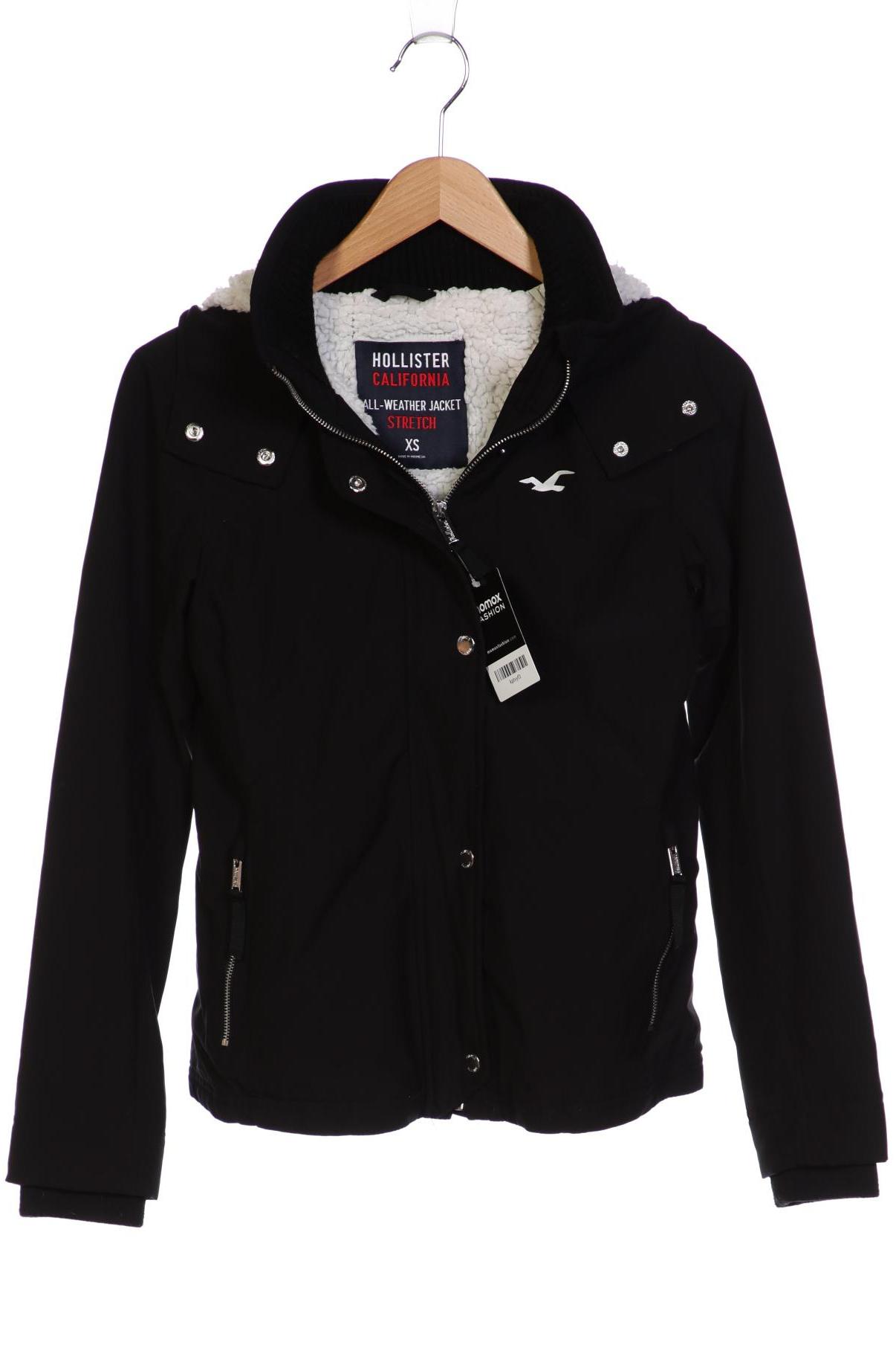 

Hollister Damen Jacke, schwarz, Gr. 34