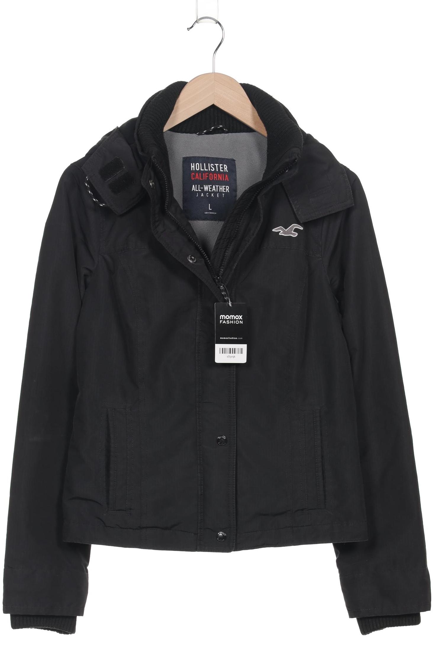 

Hollister Damen Jacke, schwarz, Gr. 42